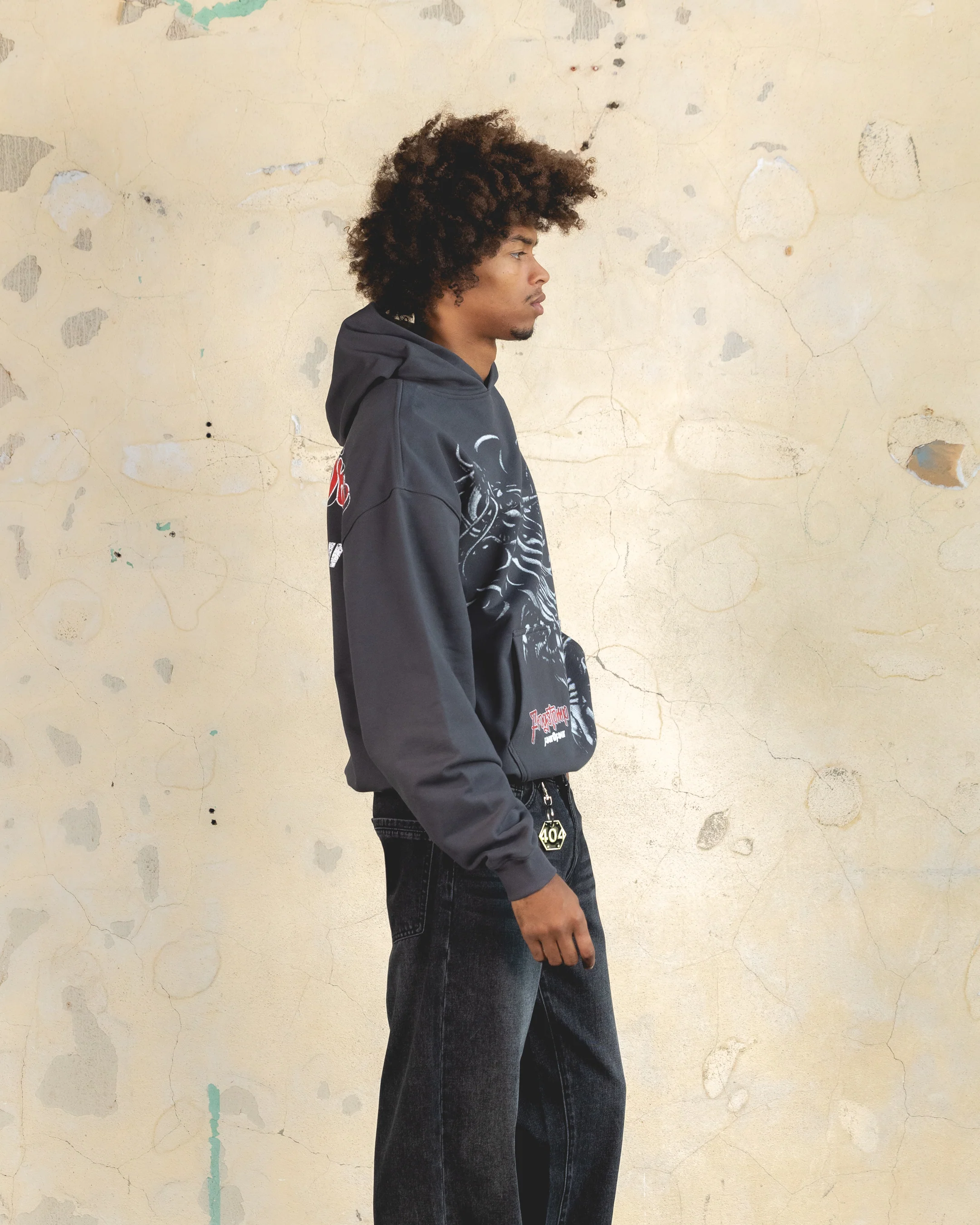 404 Dragon Hoodie Charcoal - Image 6
