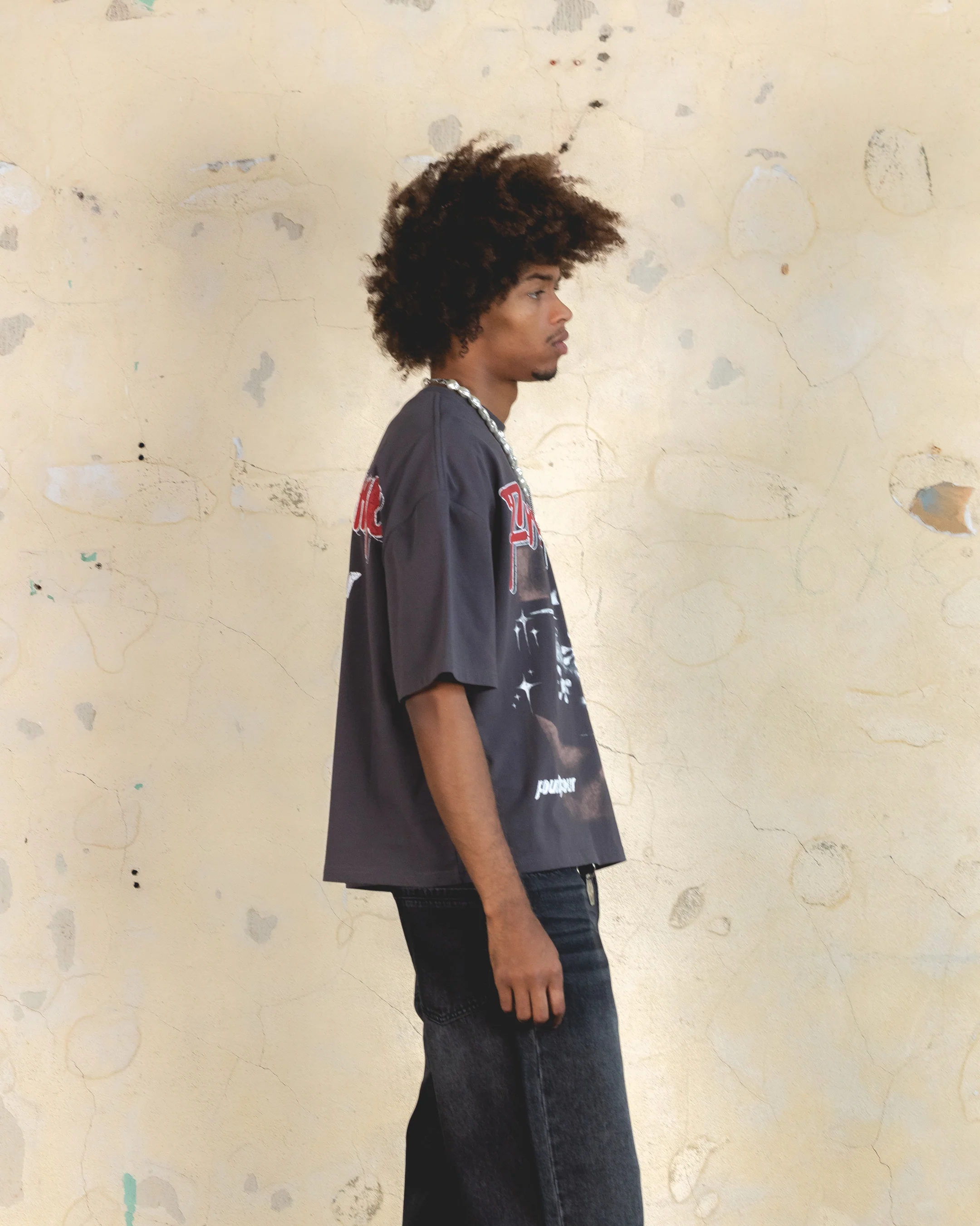 404 Frogstomp Cropped T-Shirt Charcoal - Image 6