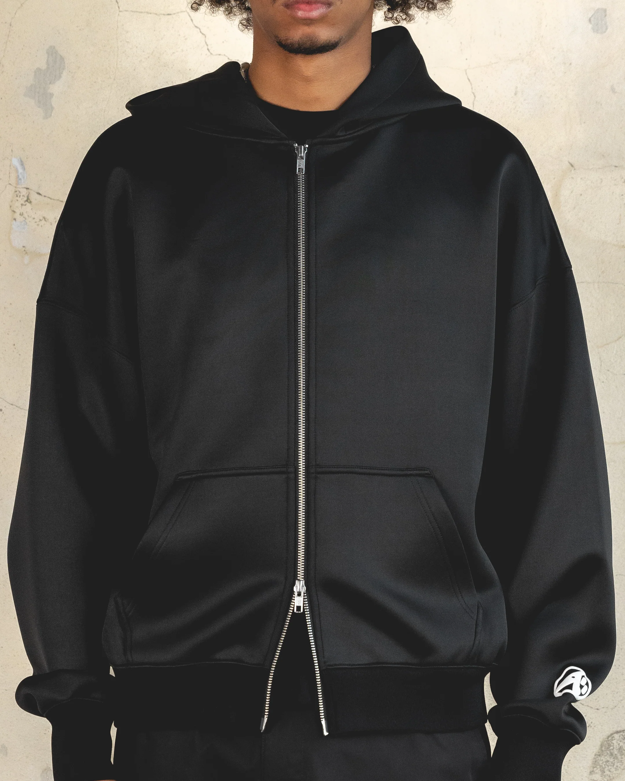 404 Function Zip Hoodie Black - Image 3