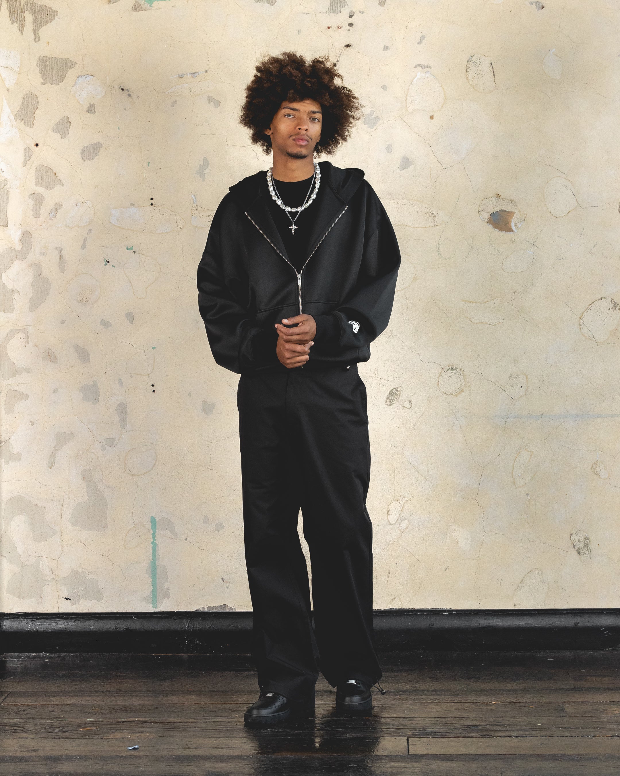404 Function Zip Hoodie Black - Image 8
