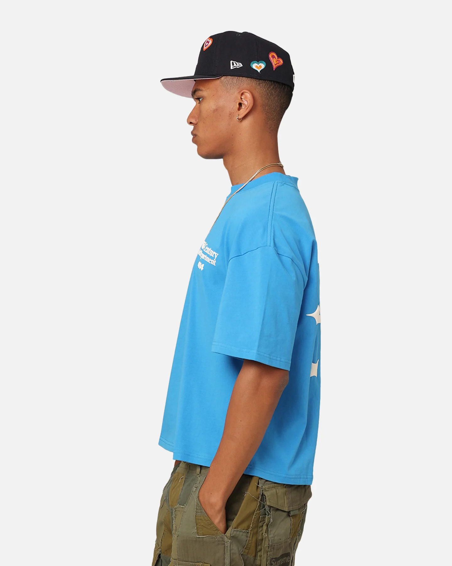 404 Mid Century Art T-Shirt Blue - Image 7