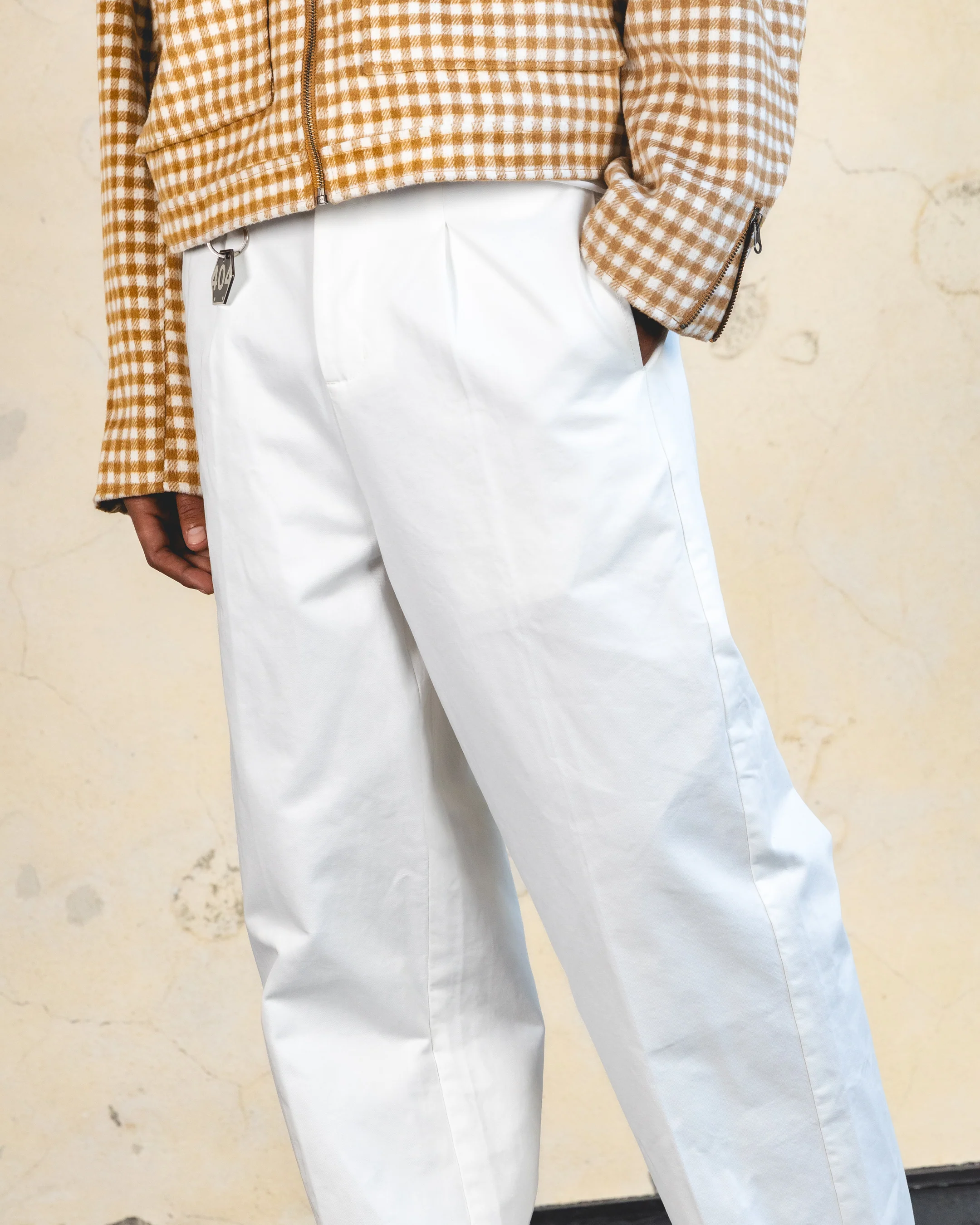 404 Studio High Waist Trousers Off White - Image 4