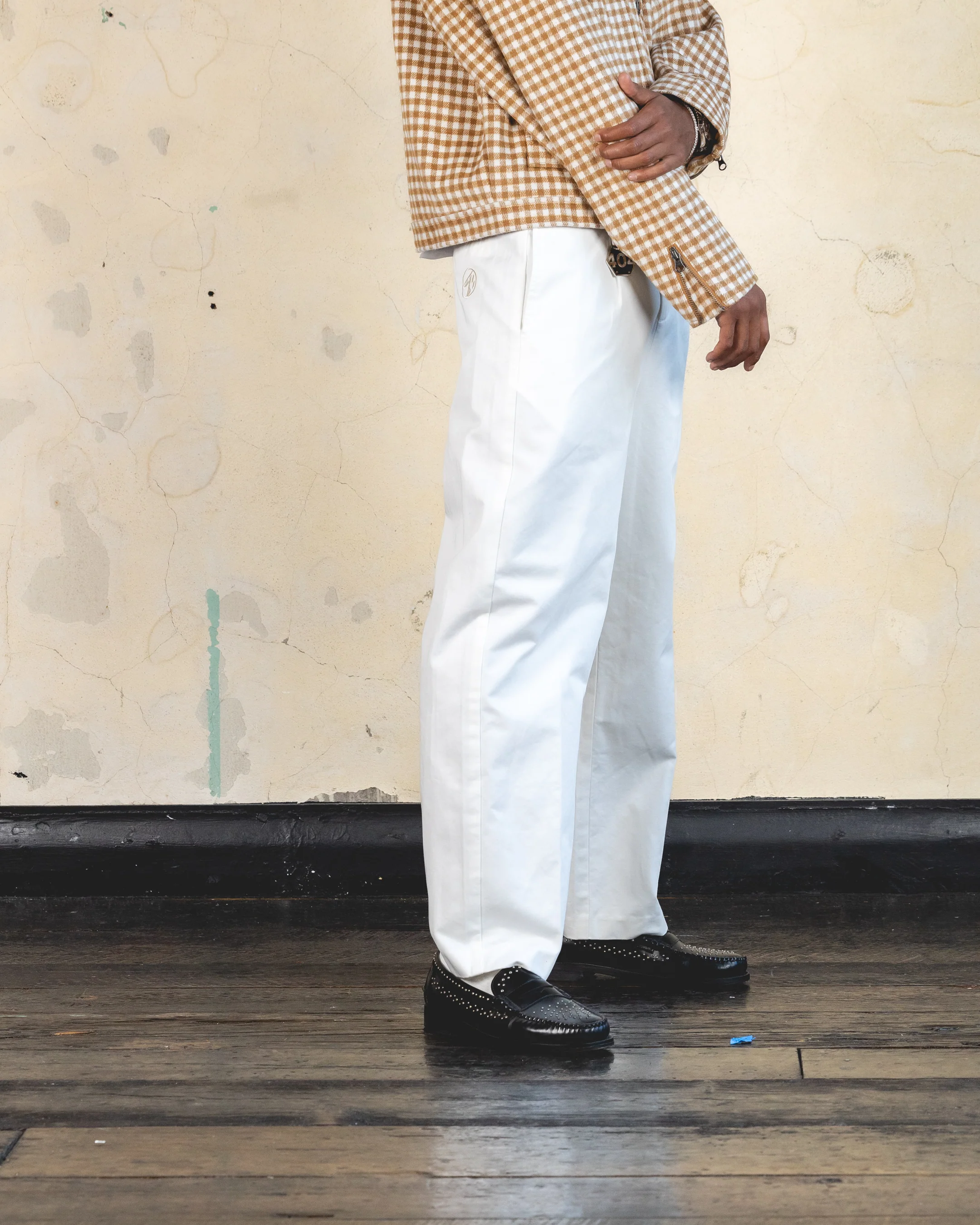 404 Studio High Waist Trousers Off White - Image 5