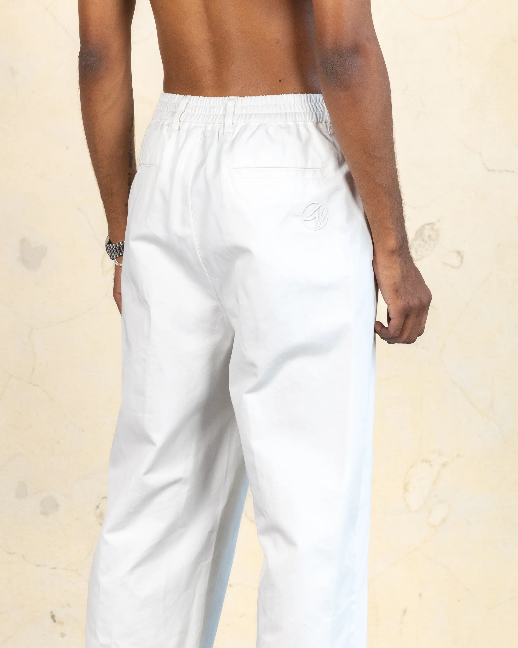 404 Studio High Waist Trousers Off White - Image 8