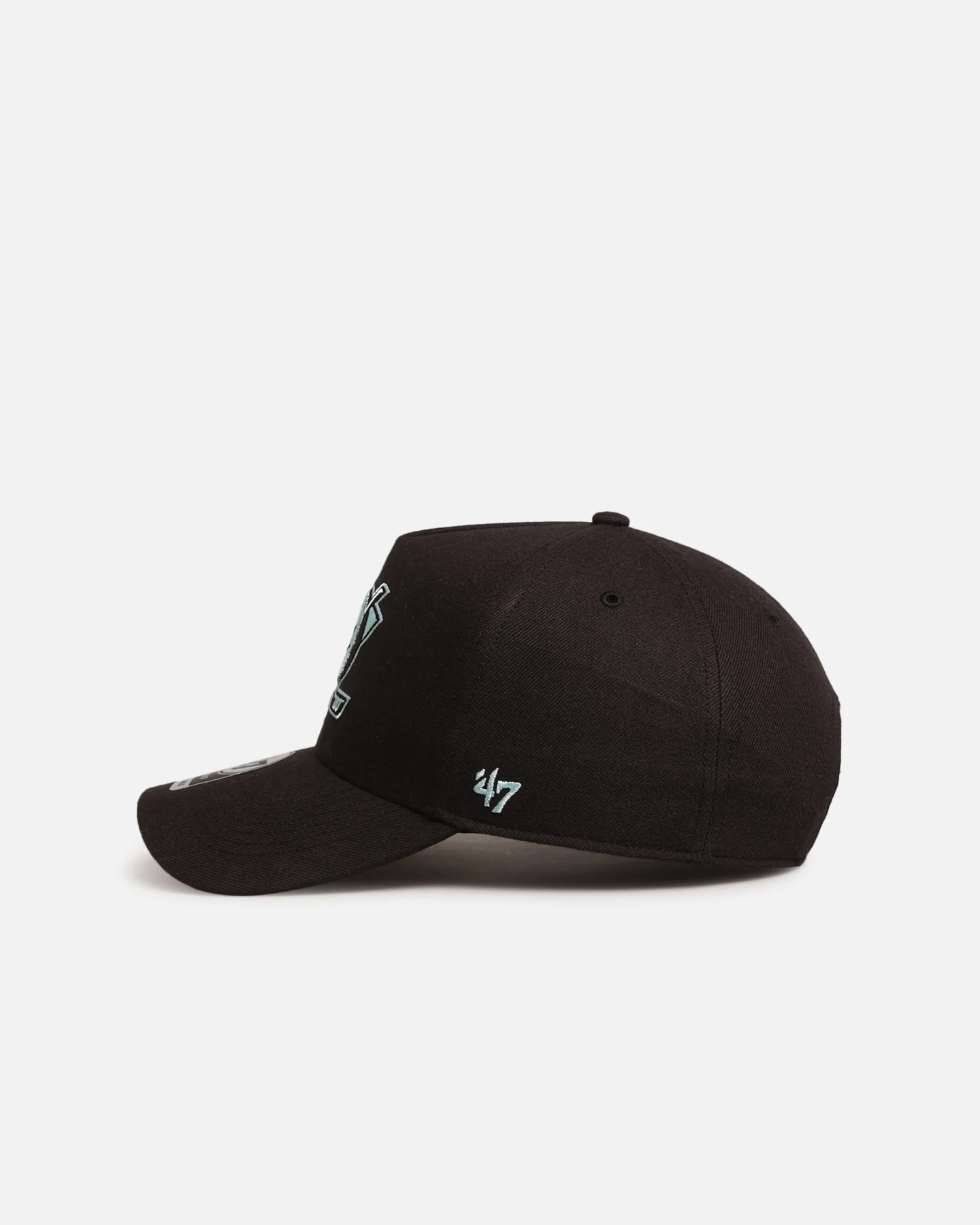 47 Brand Anaheim Ducks 'Black Turquoise' 47 MVP Snapback Black/Turquoise - Image 4