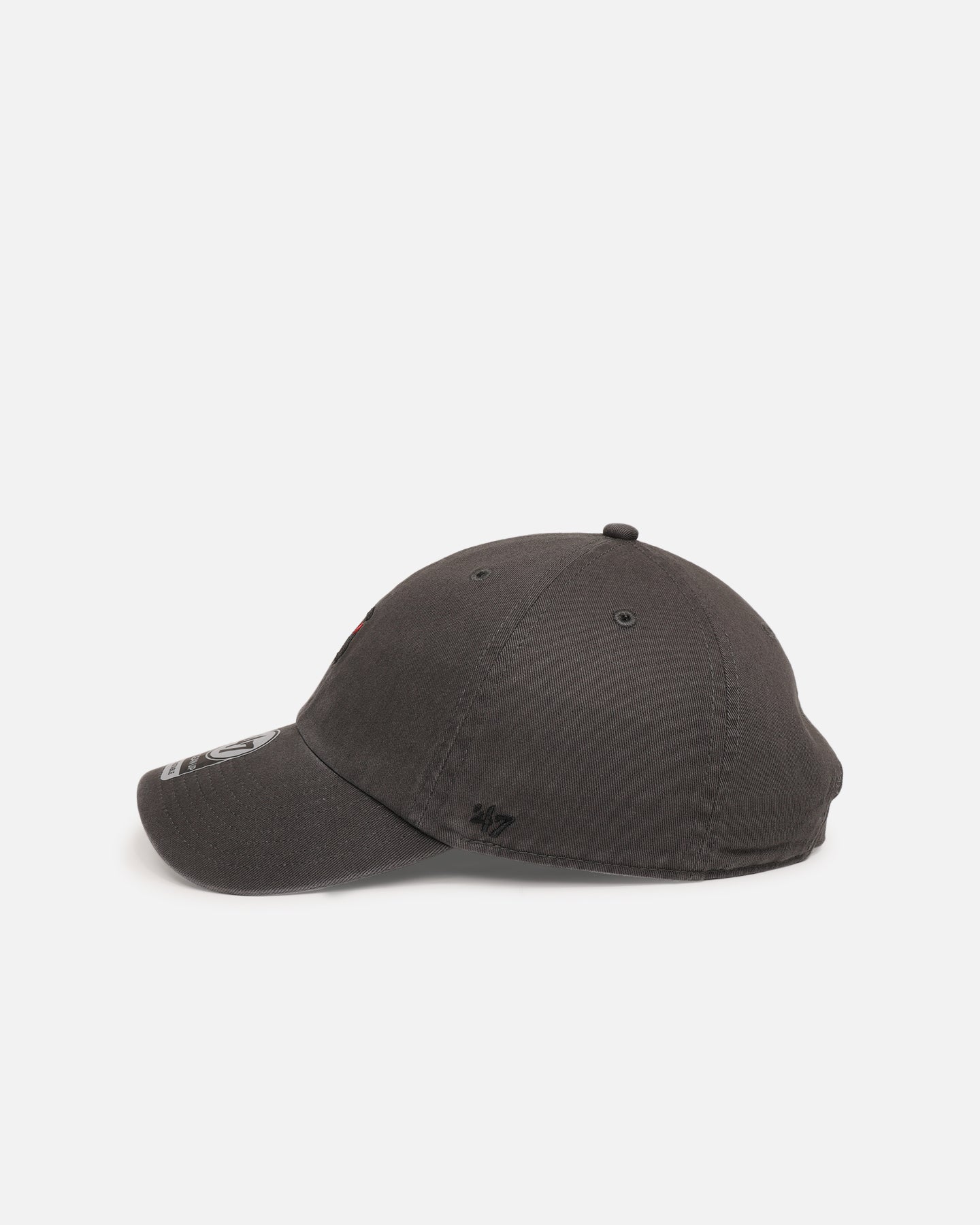 47 Brand Black Labrador 'Dog Collection' 47 Clean Up Strapback Charcoal - Image 4