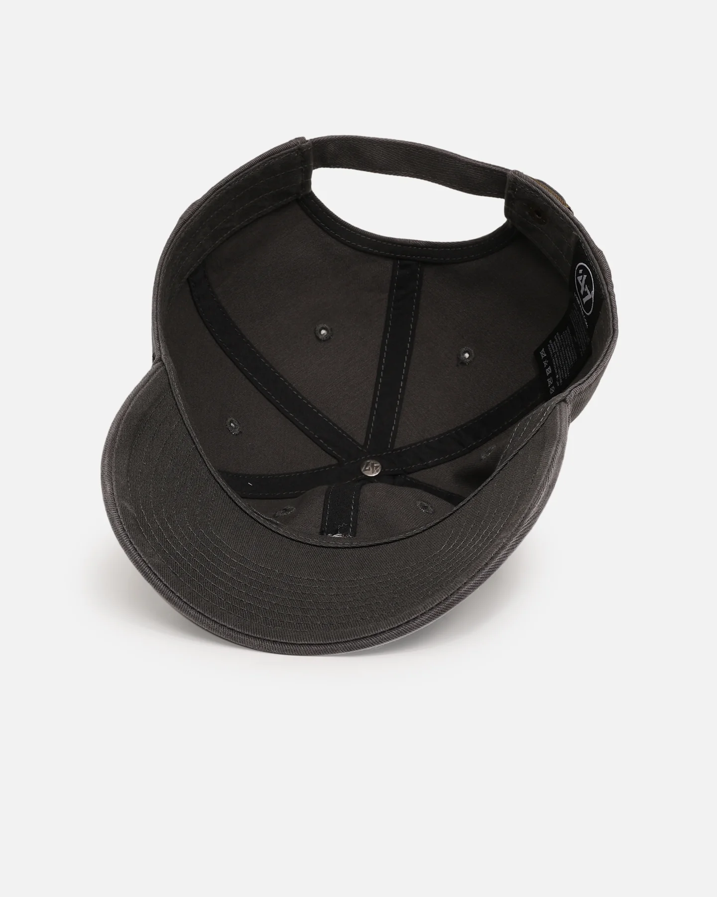 47 Brand Black Labrador 'Dog Collection' 47 Clean Up Strapback Charcoal - Image 6