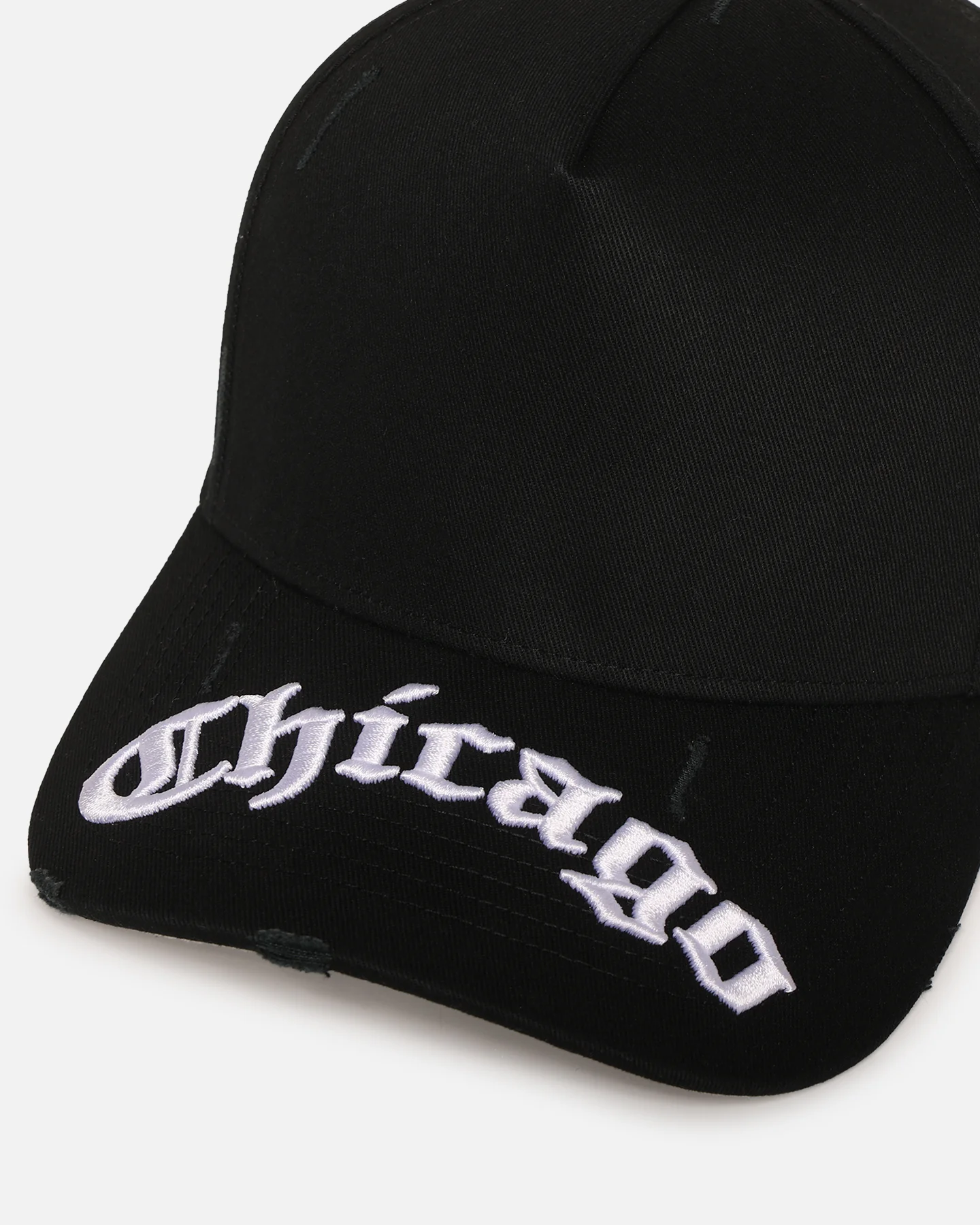 47 Brand Chicago White Sox 'Destruct Gothic Visor' 47 Offside Strapback Black/Black - Image 5