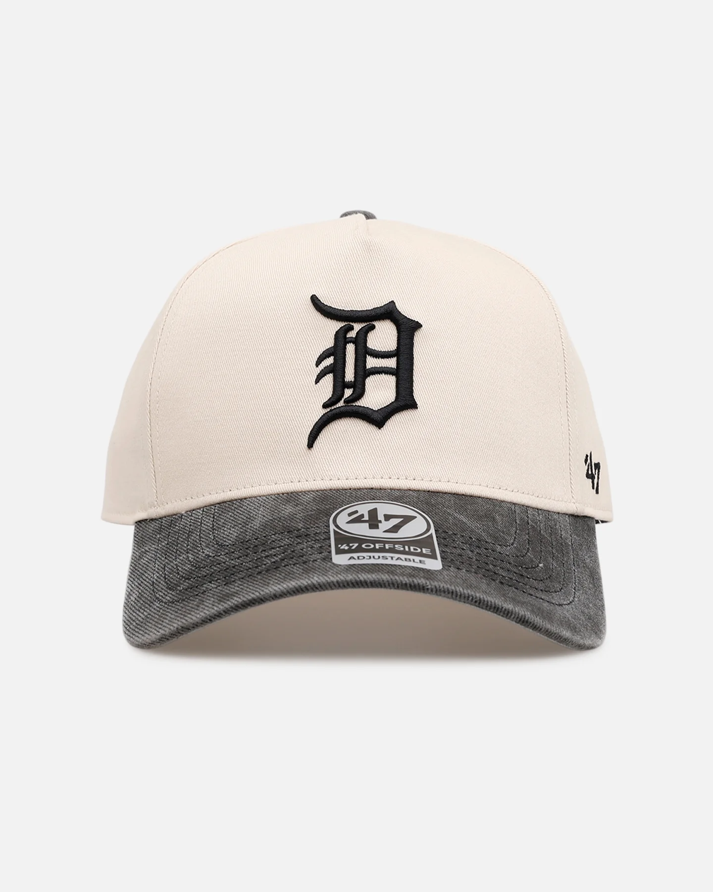 47 Brand Detroit Tigers 'Washed Black Visor' 47 Offside Snapback Natural