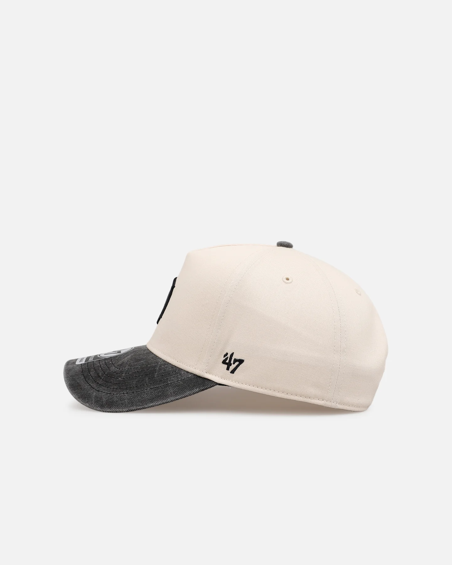 47 Brand Detroit Tigers 'Washed Black Visor' 47 Offside Snapback Natural - Image 4