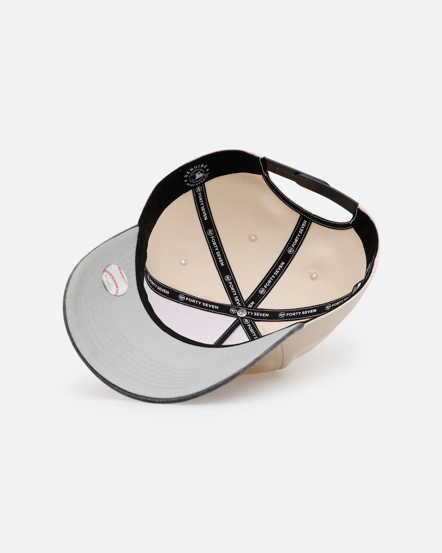 47 Brand Detroit Tigers 'Washed Black Visor' 47 Offside Snapback Natural - Image 6