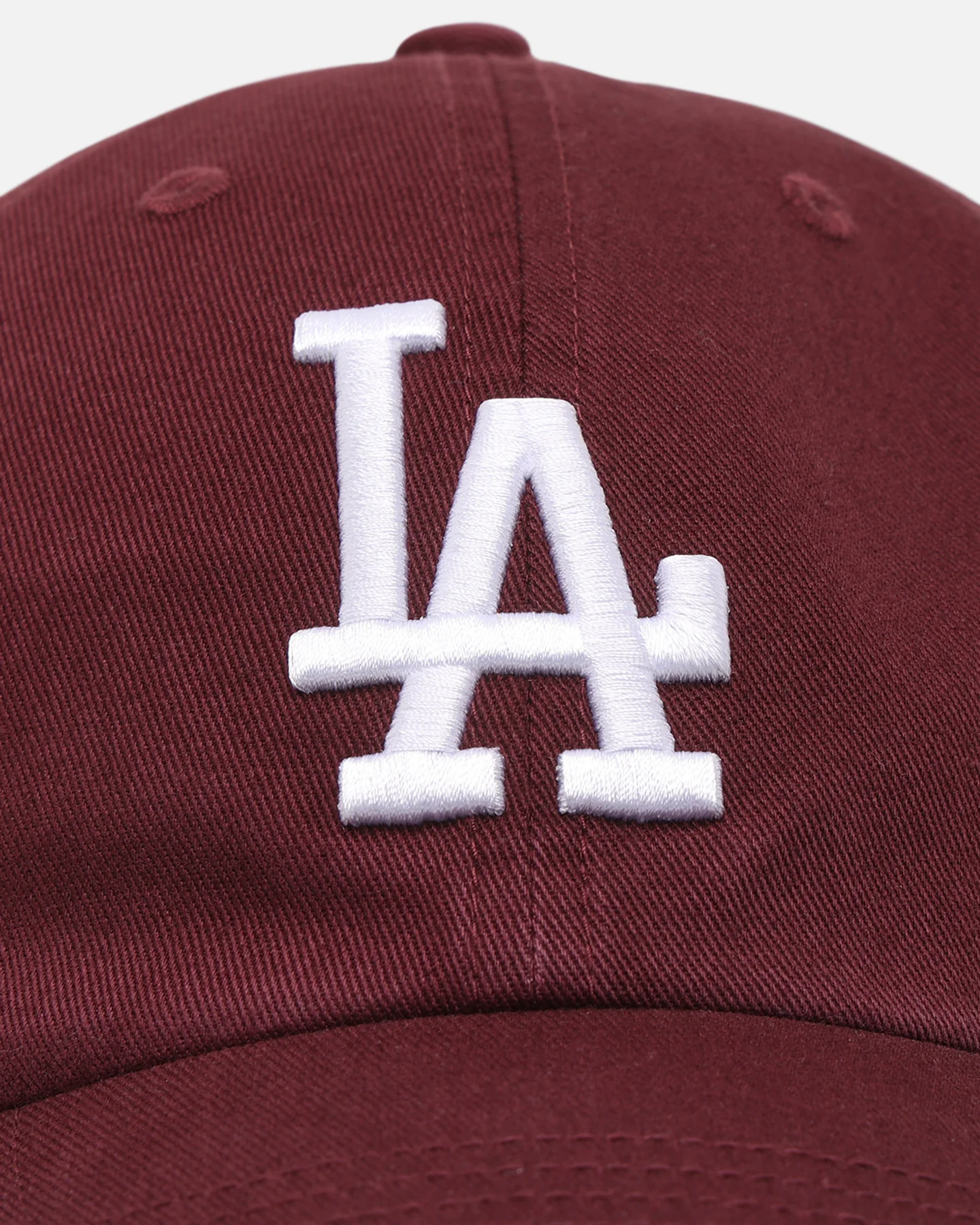 47 Brand Los Angeles Dodgers 'Ballpark' 47 Clean Up Strapback Dark Maroon - Image 5