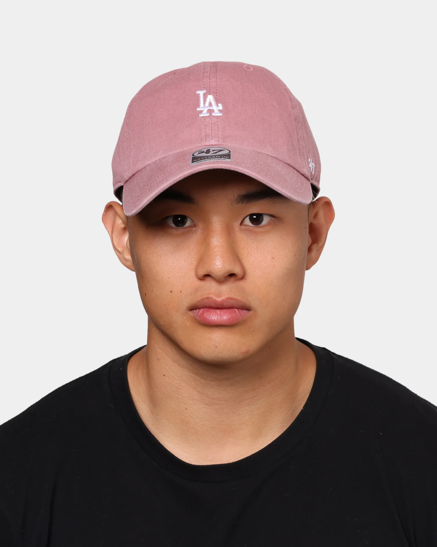 47 Brand Los Angeles Dodgers Base Runner Clean Up Strapback Mauve - Image 2