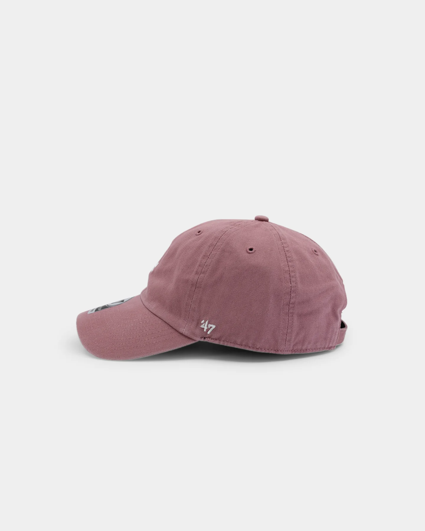 47 Brand Los Angeles Dodgers Base Runner Clean Up Strapback Mauve - Image 4