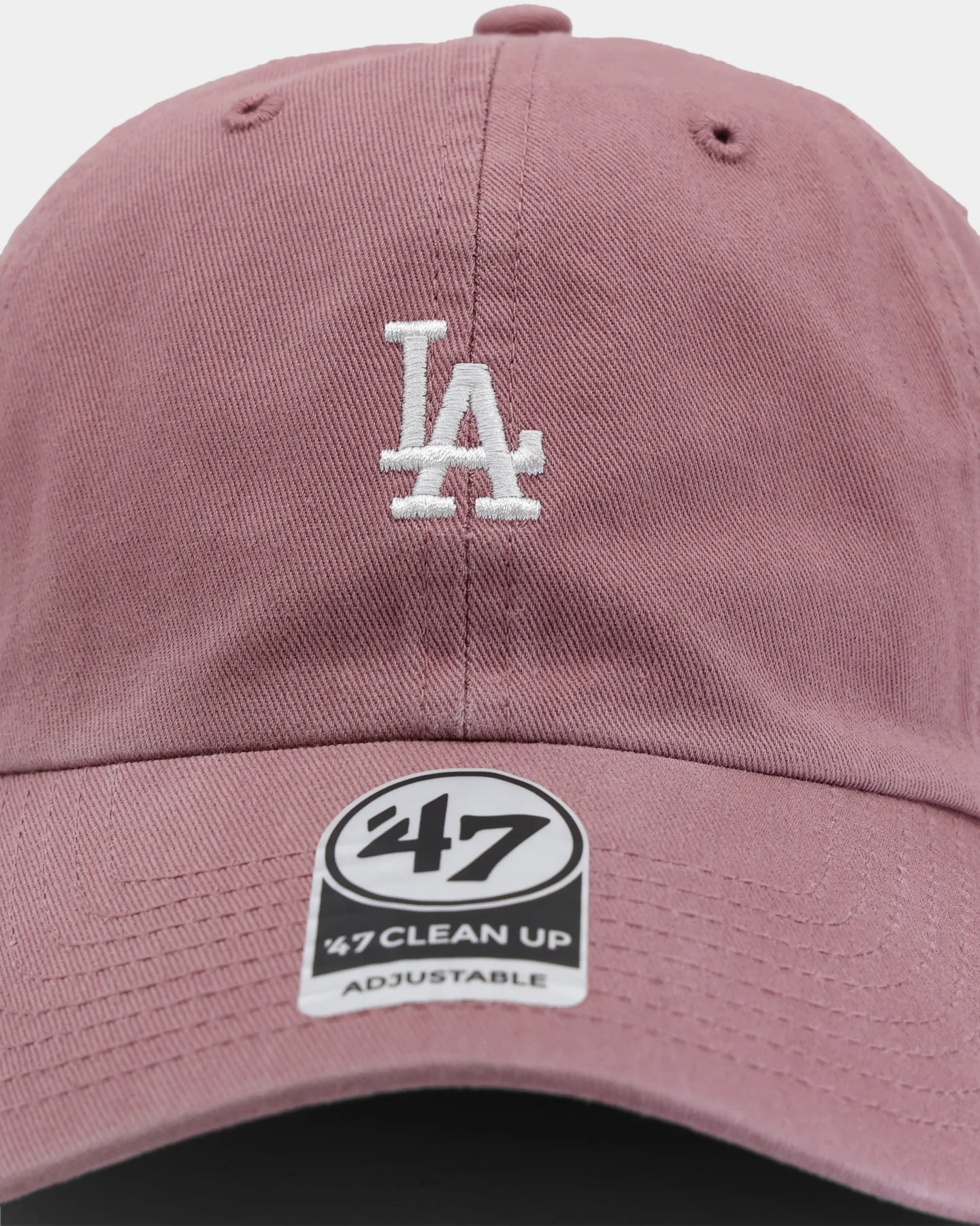 47 Brand Los Angeles Dodgers Base Runner Clean Up Strapback Mauve - Image 6