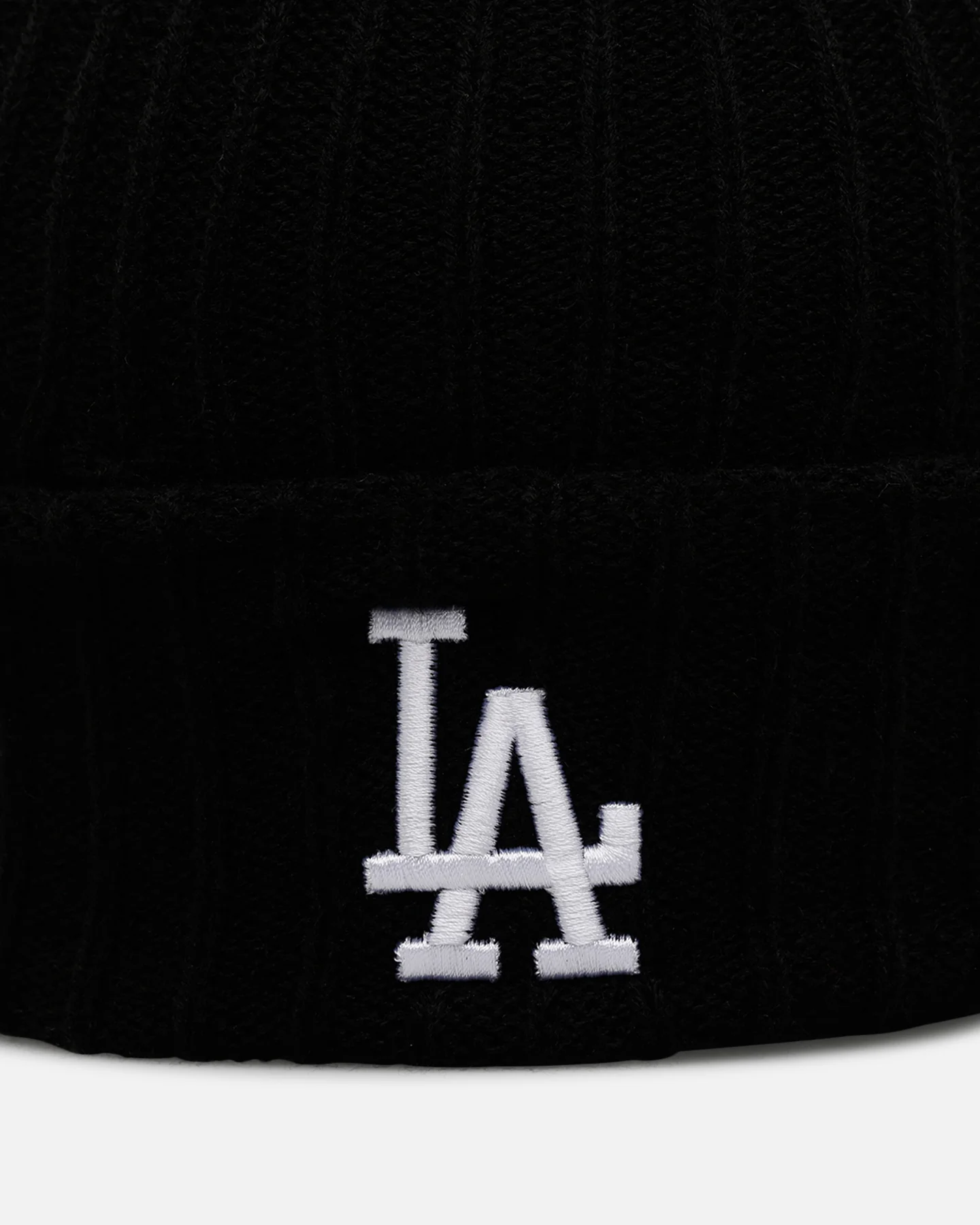 47 Brand Los Angeles Dodgers Harbor Cuff Knit Beanie Black - Image 5