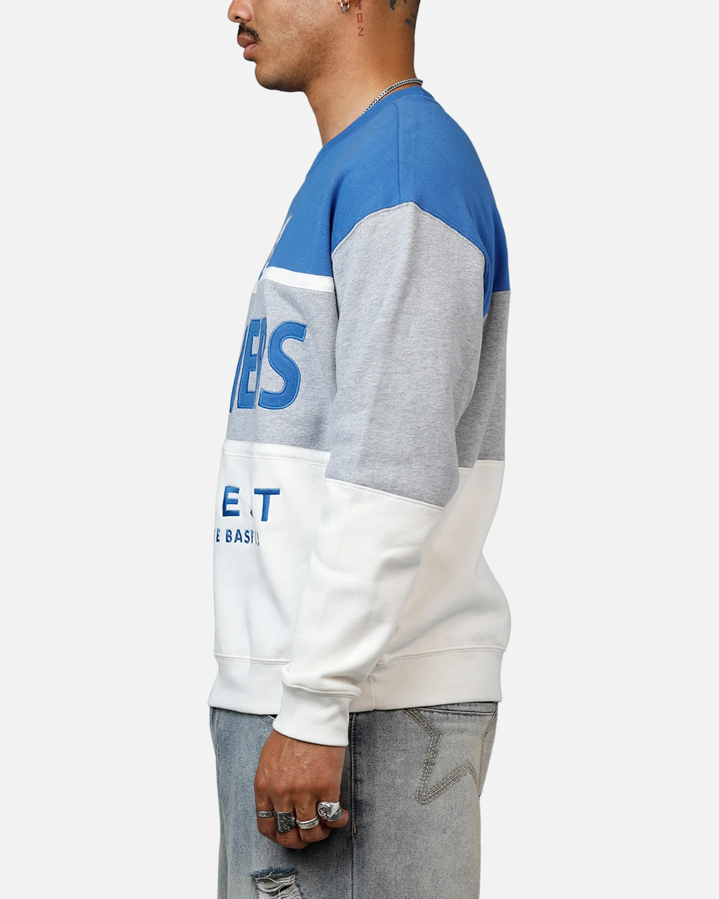 47 Brand Los Angeles Dodgers On Five Crewneck Blue/Grey - Image 5