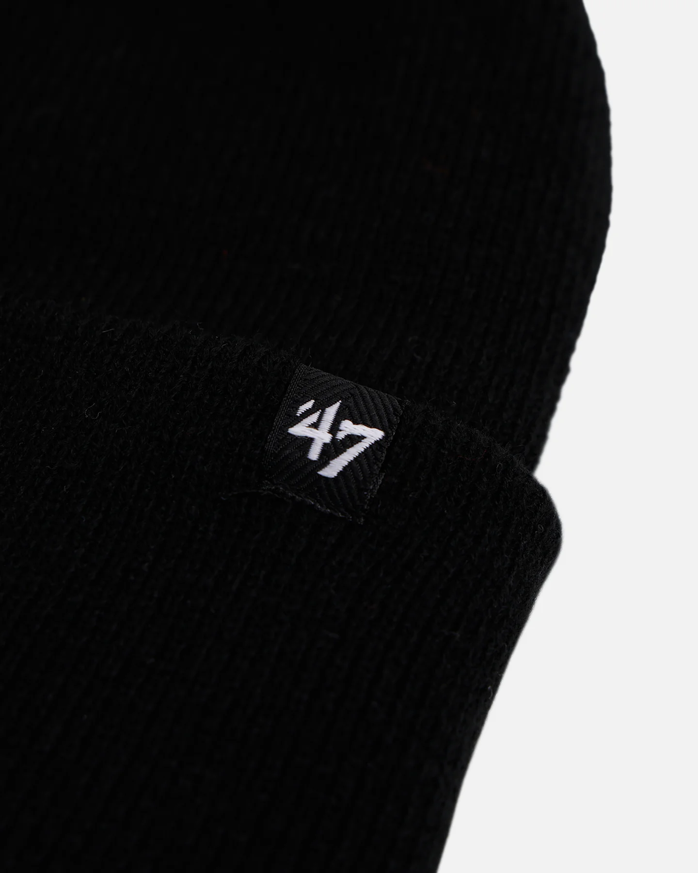 47 Brand San Francisco 49ers Haymaker Cuff Knit Beanie Black/White - Image 7