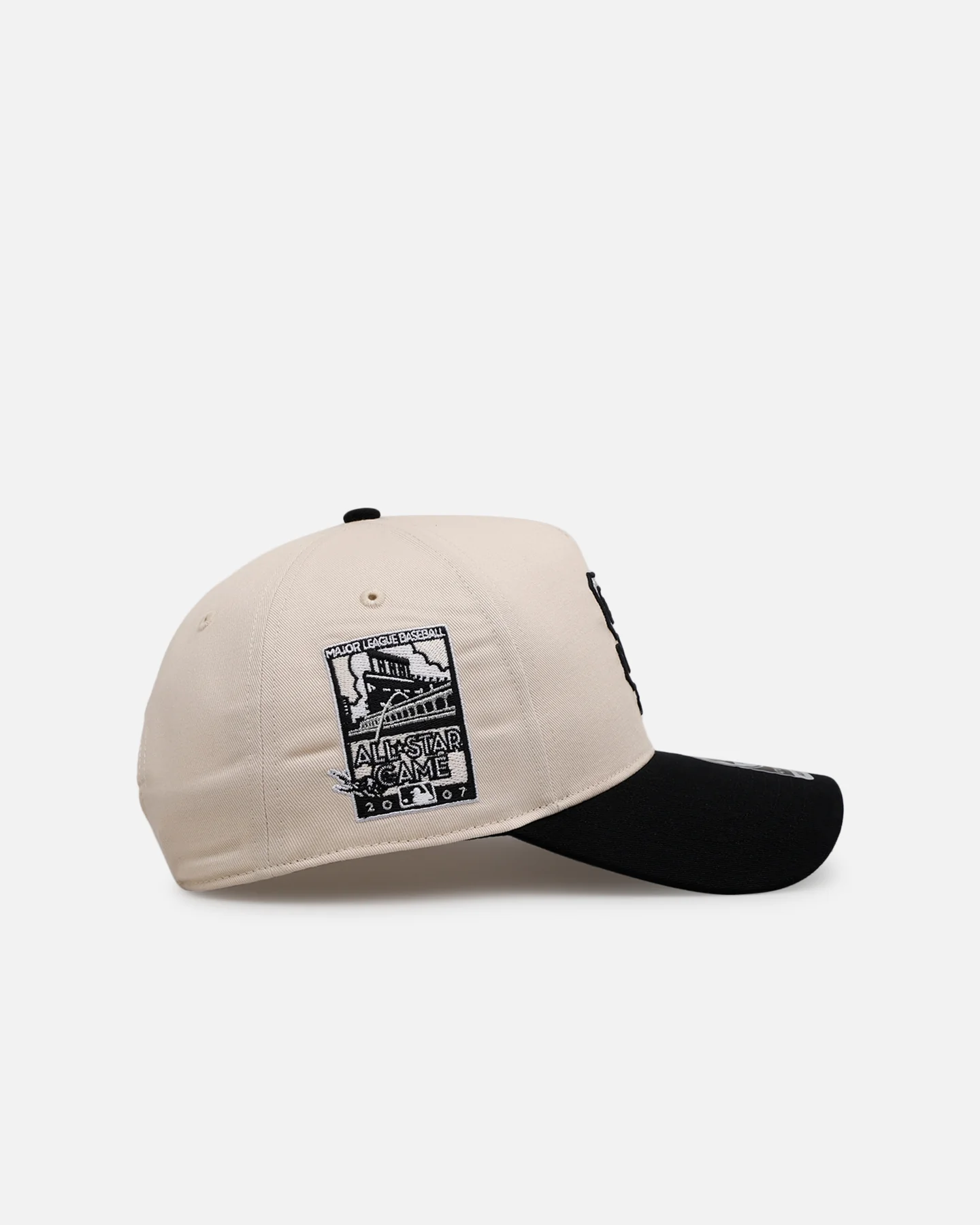 47 Brand San Francisco Giants 'Herringbone' 47 Offside Snapback Natural/Black - Image 3