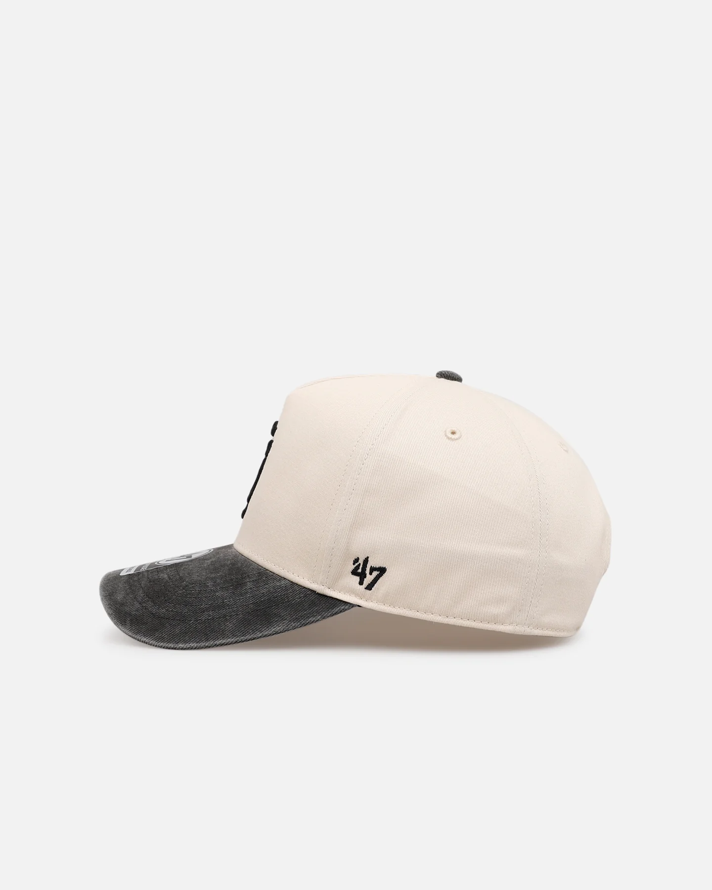 47 Brand San Francisco Giants 'Washed Black Visor' 47 Offside Snapback Natural - Image 4