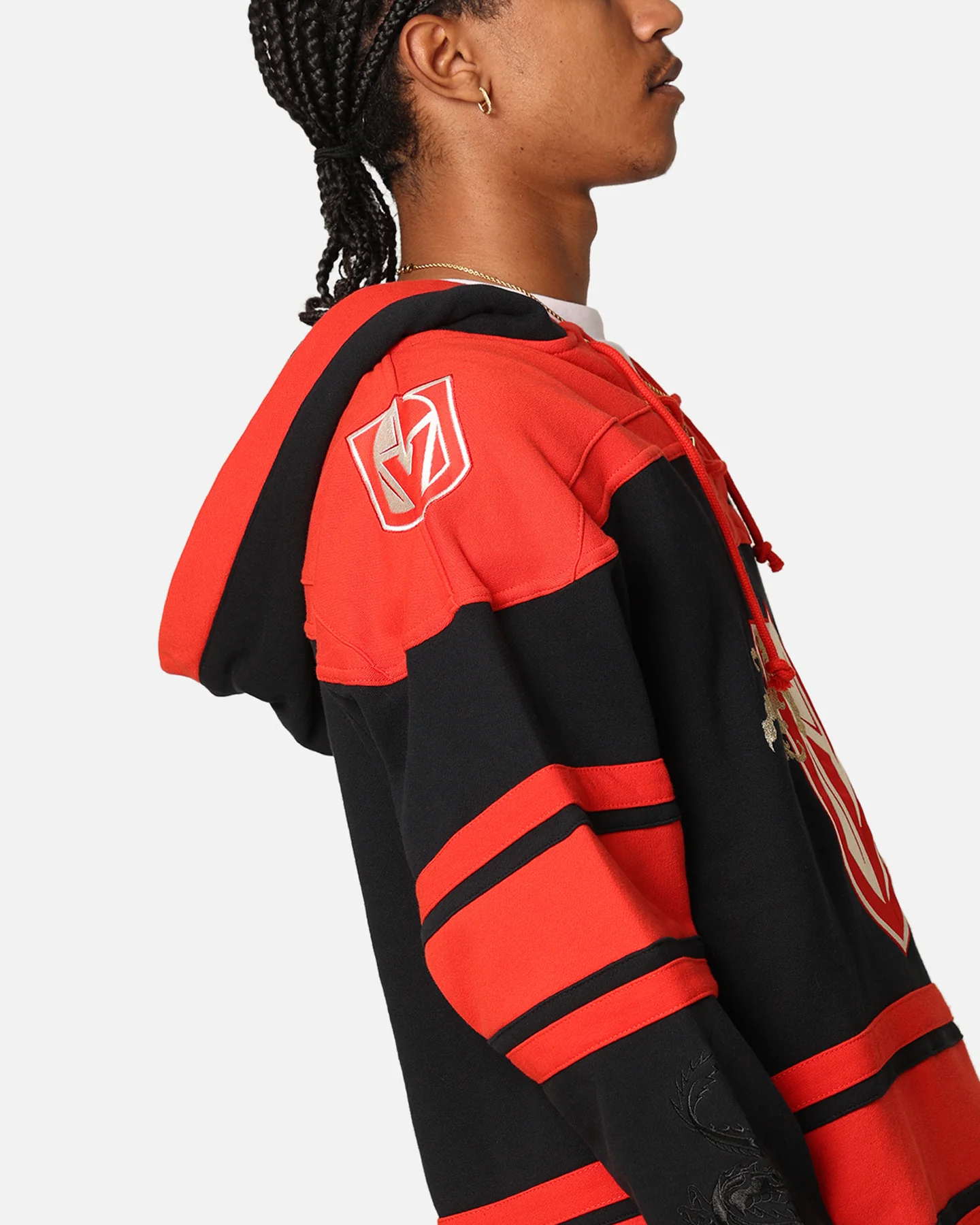 47 Brand Vegas Golden Knights 'Year Of The Dragon' Lacer Hoodie Jet Black - Image 6