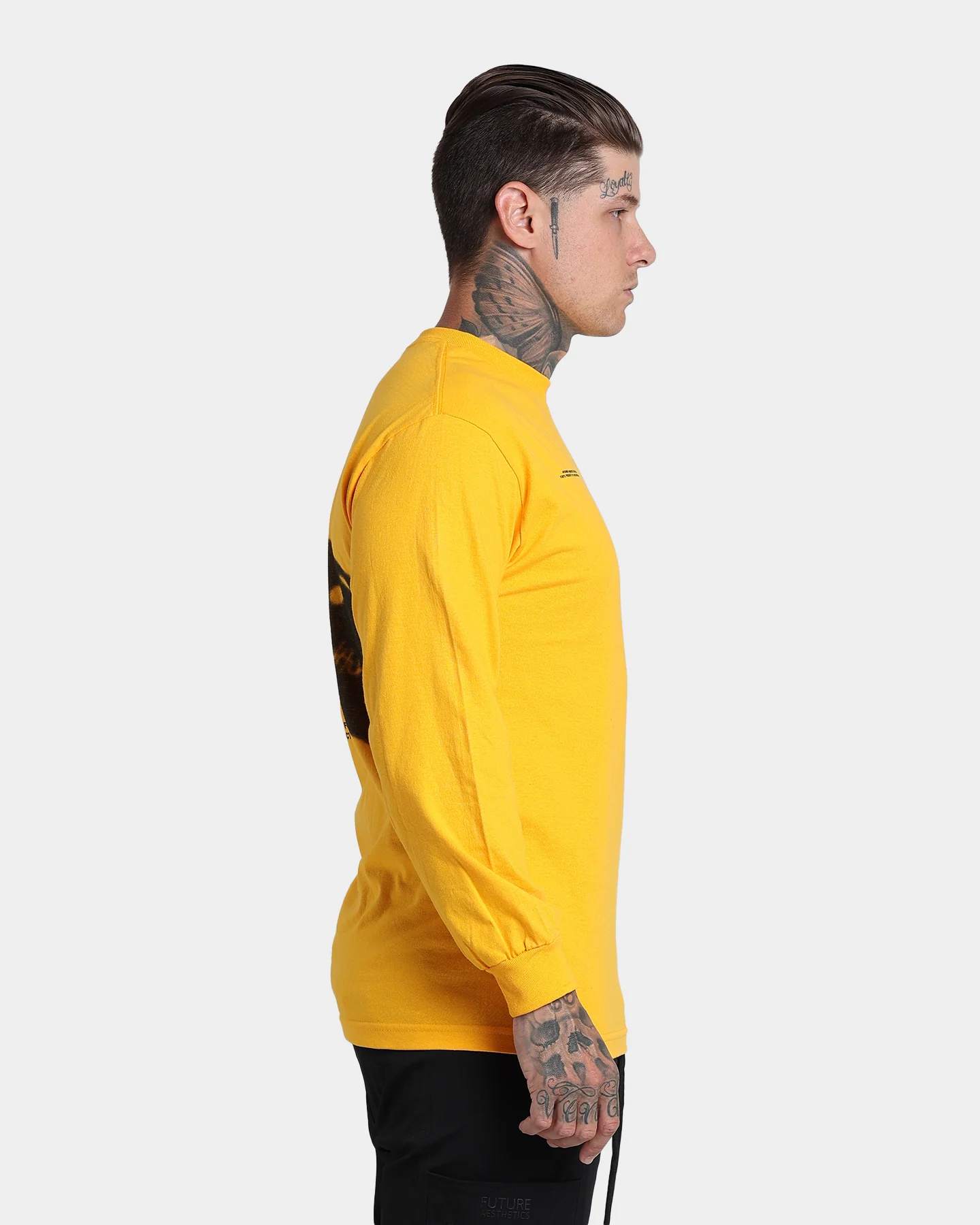 4HUNNID Roll The Dice Long Sleeve T-Shirt Mustard - Image 5