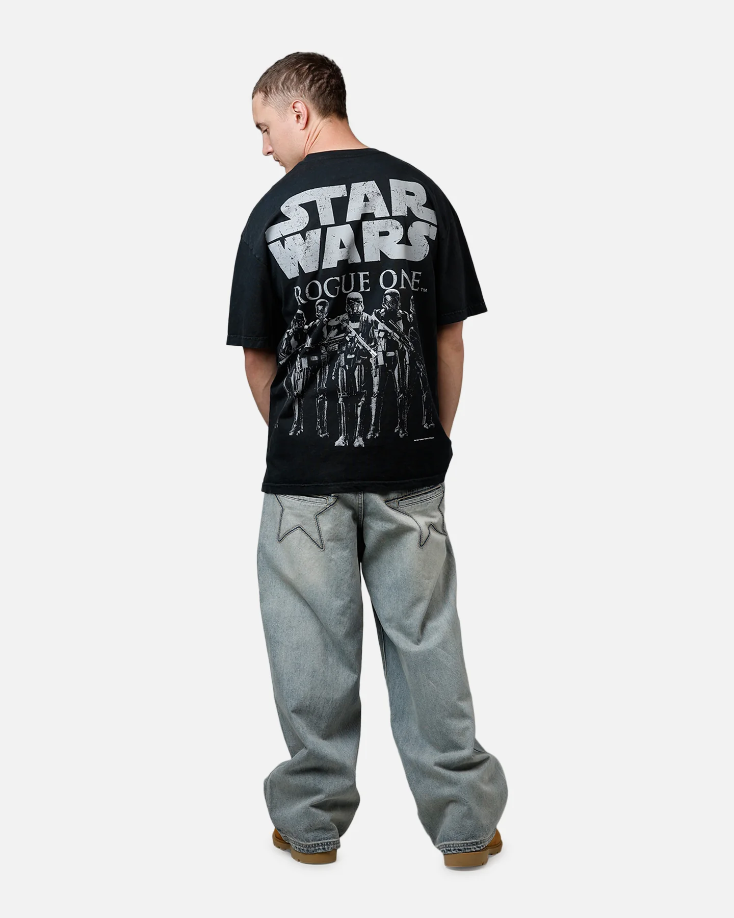73Studio Star Wars Death Trooper Vintage T-Shirt Black - Image 6
