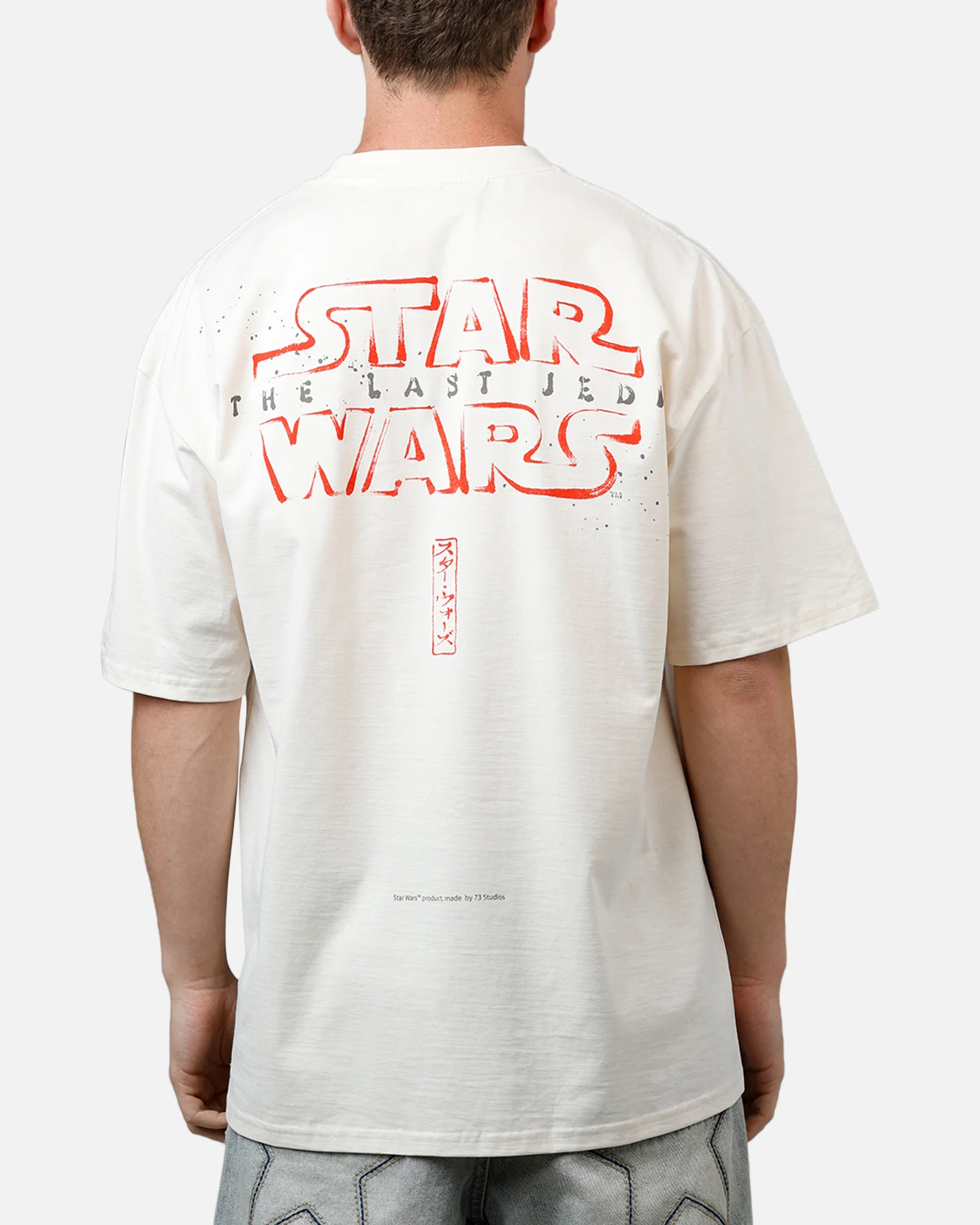 73Studio Star Wars Takumi Last Jedi Vintage T-Shirt Off White - Image 2