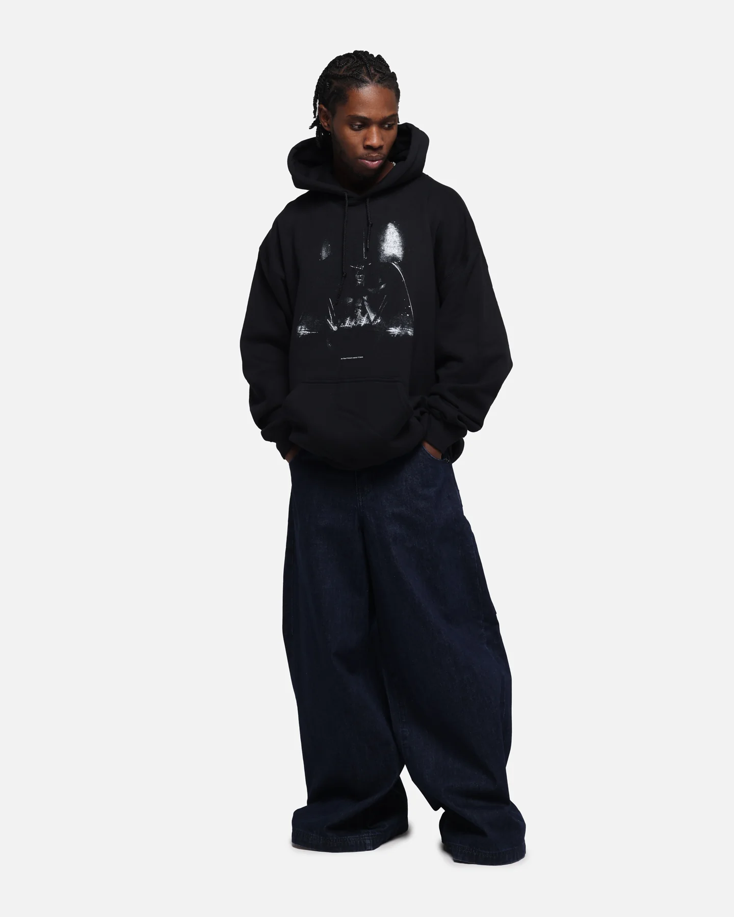73Studio Star Wars Vader Premium Hoodie Black - Image 4