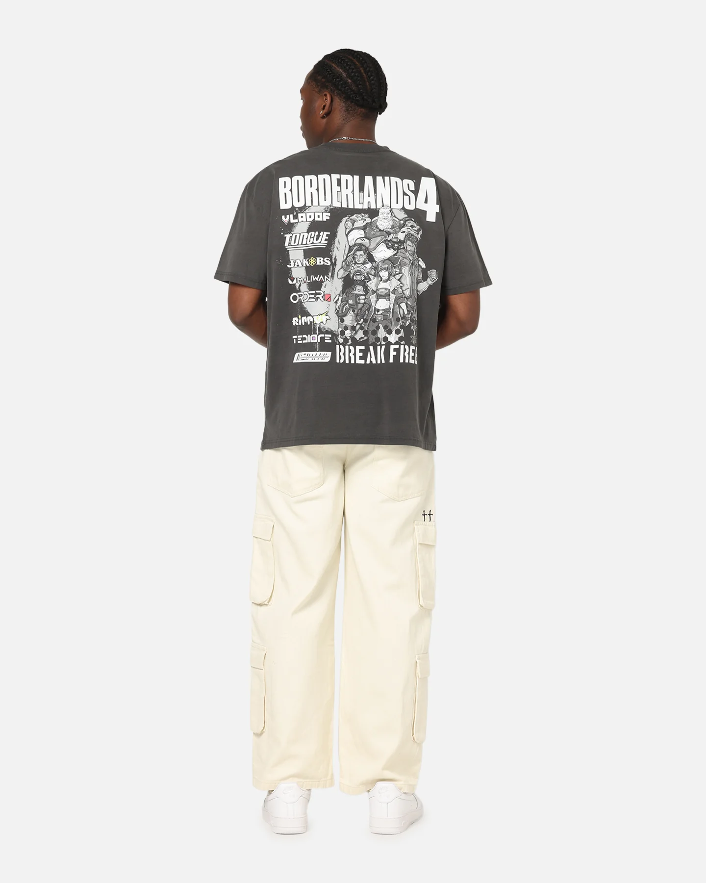 73Studio X Borderlands 4 Break Free T-Shirt Black Wash - Image 3