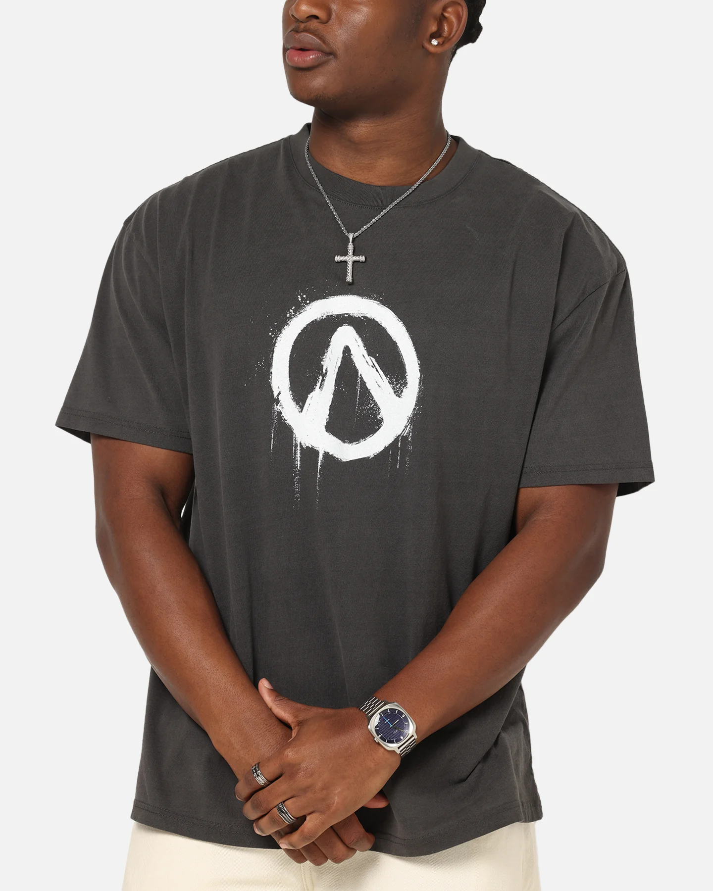 73Studio X Borderlands 4 Break Free T-Shirt Black Wash - Image 7