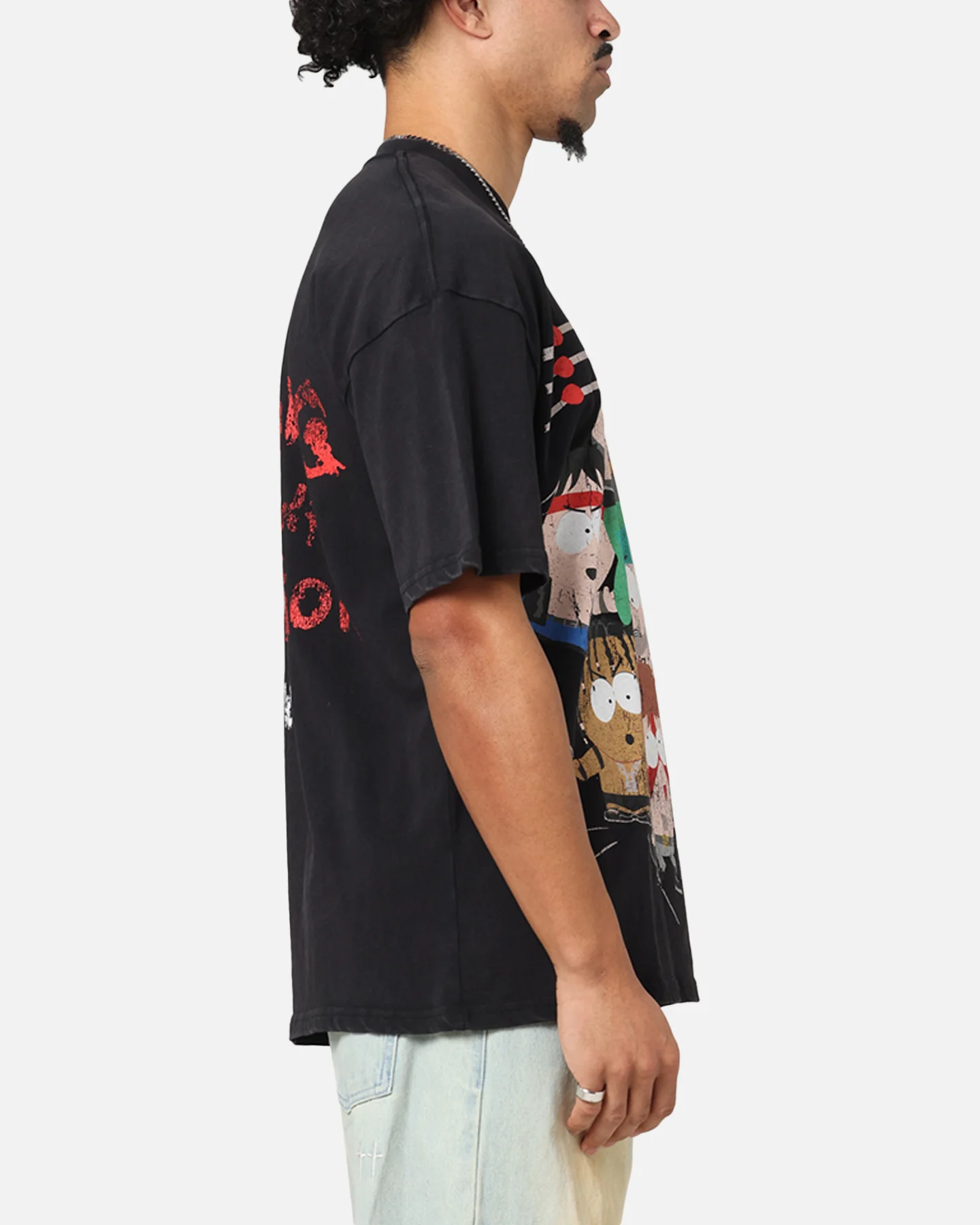 73Studio X South Park WTF Vintage T-Shirt Black Acidwash - Image 5