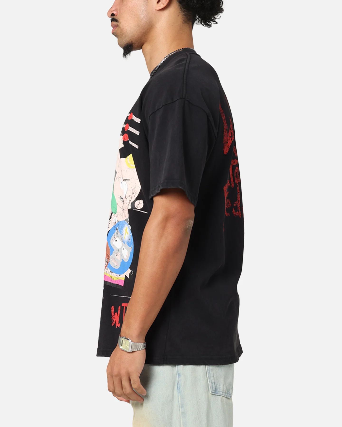 73Studio X South Park WTF Vintage T-Shirt Black Acidwash - Image 6
