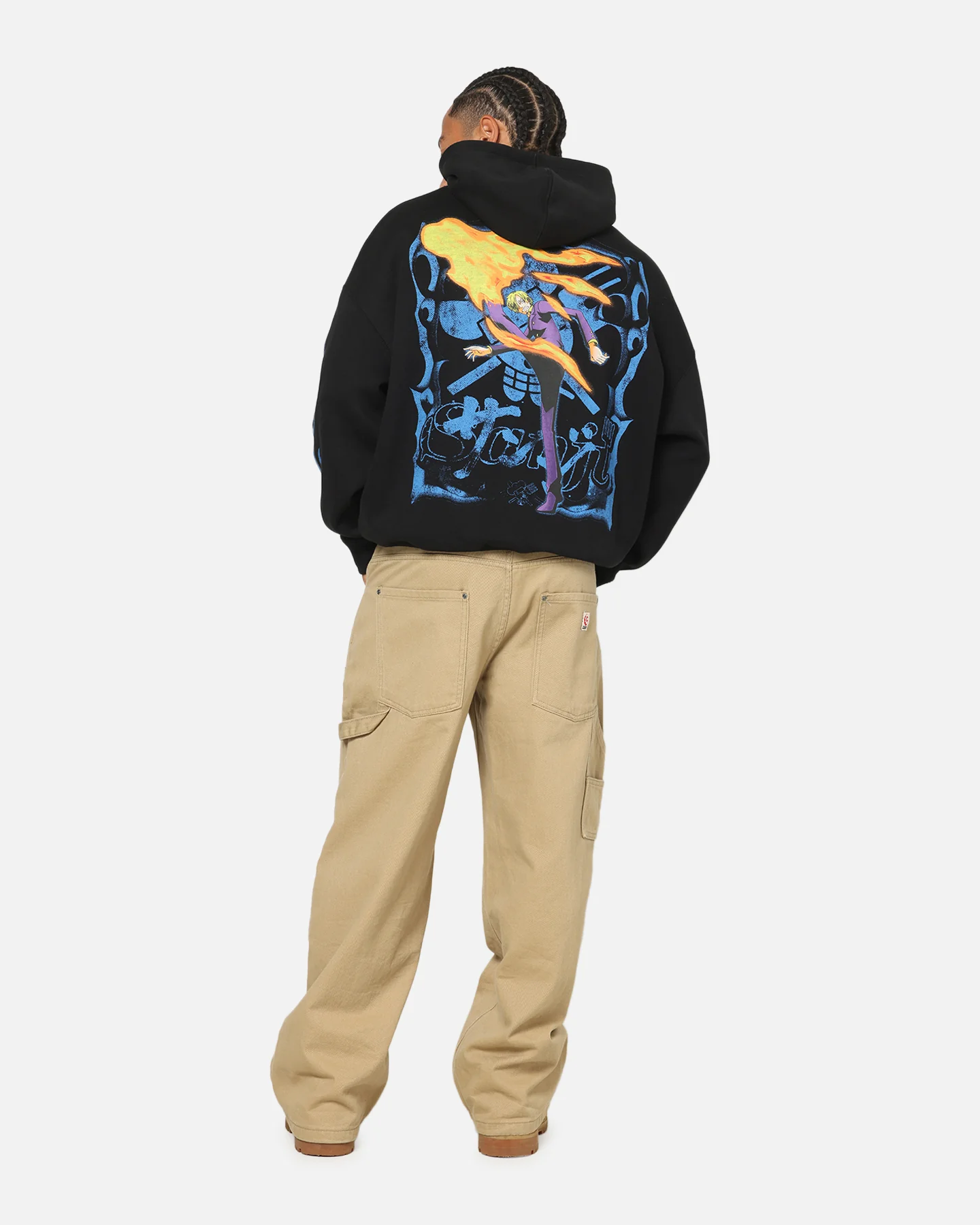 73Studio X One Piece Sanji Premium Hoodie Black - Image 4