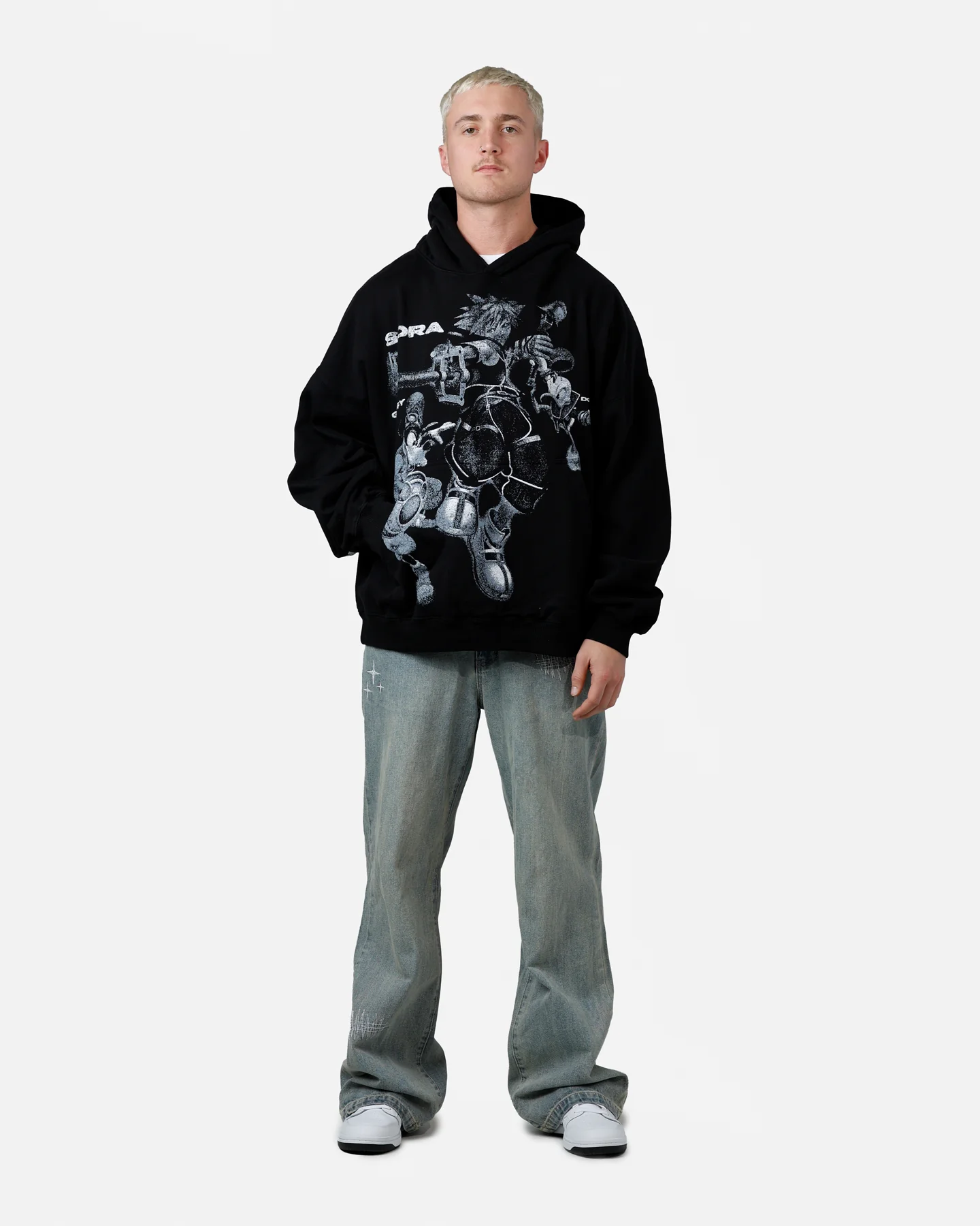 73Studio Disney Kingdom Hearts Gang Premium Hoodie Black - Image 3
