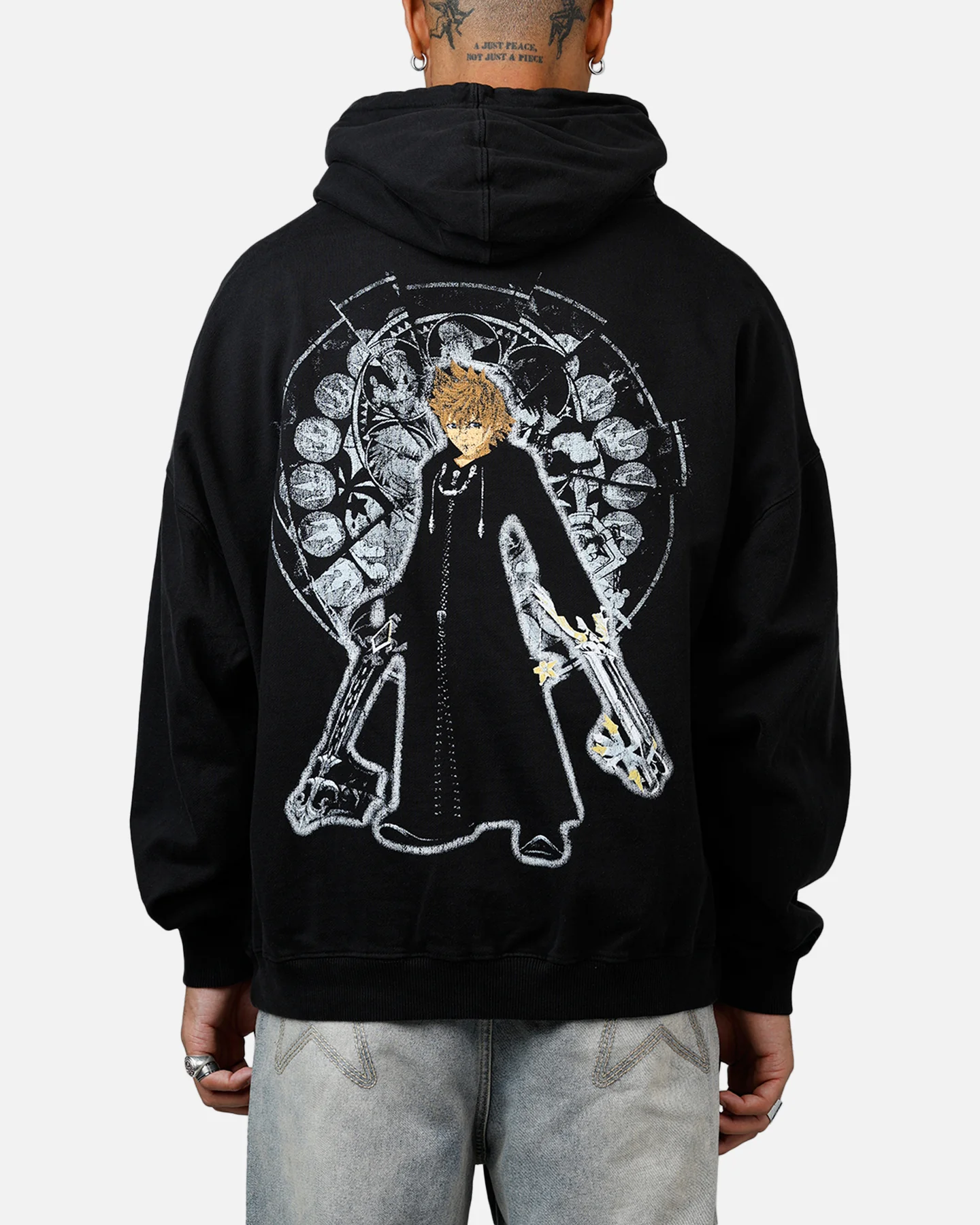 73Studio Disney Kingdom Hearts Roxas Premium Hoodie Black - Image 2