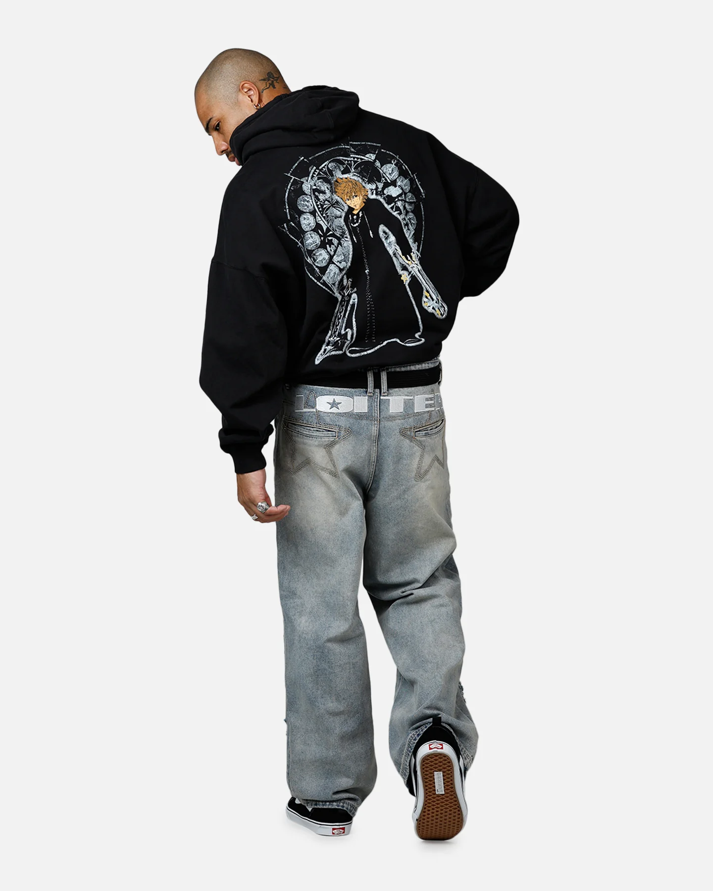 73Studio Disney Kingdom Hearts Roxas Premium Hoodie Black - Image 6