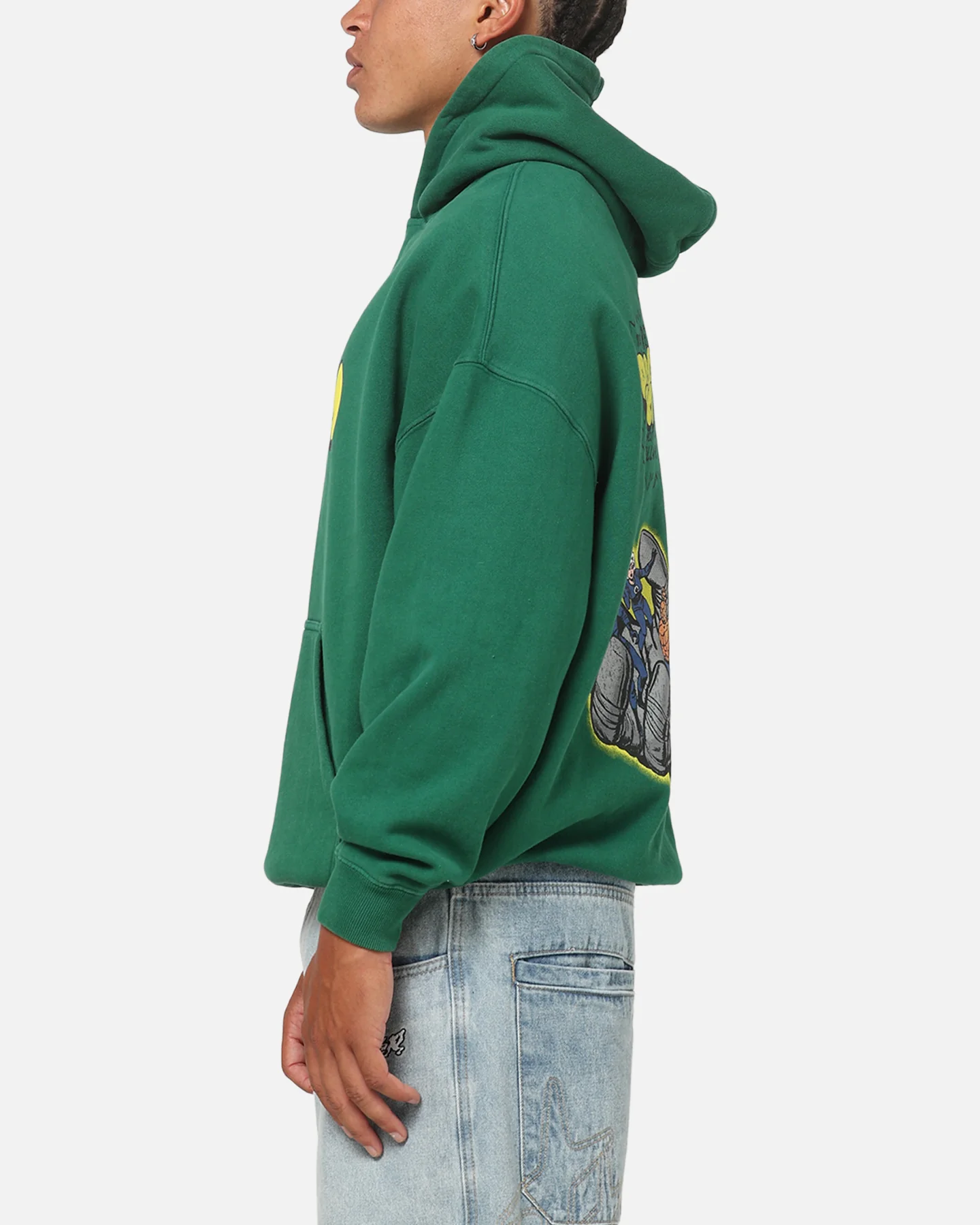 73Studio Marvel Fantastic Four Doctor Doom Villain Hoodie Forest Green - Image 6