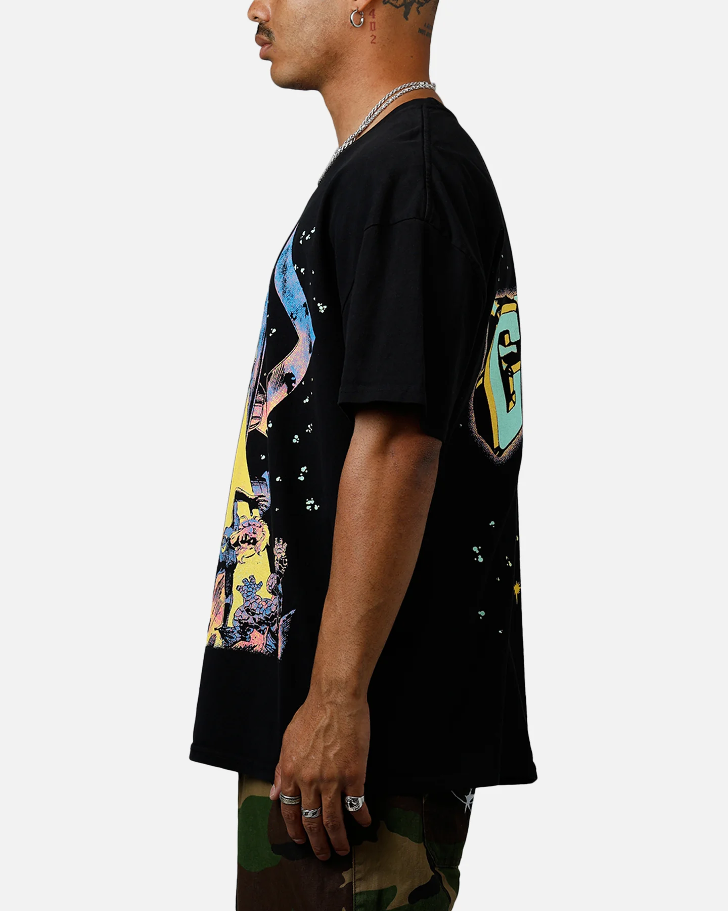 73Studio Marvel Fantastic Four Galactus Vintage T-Shirt Black - Image 5