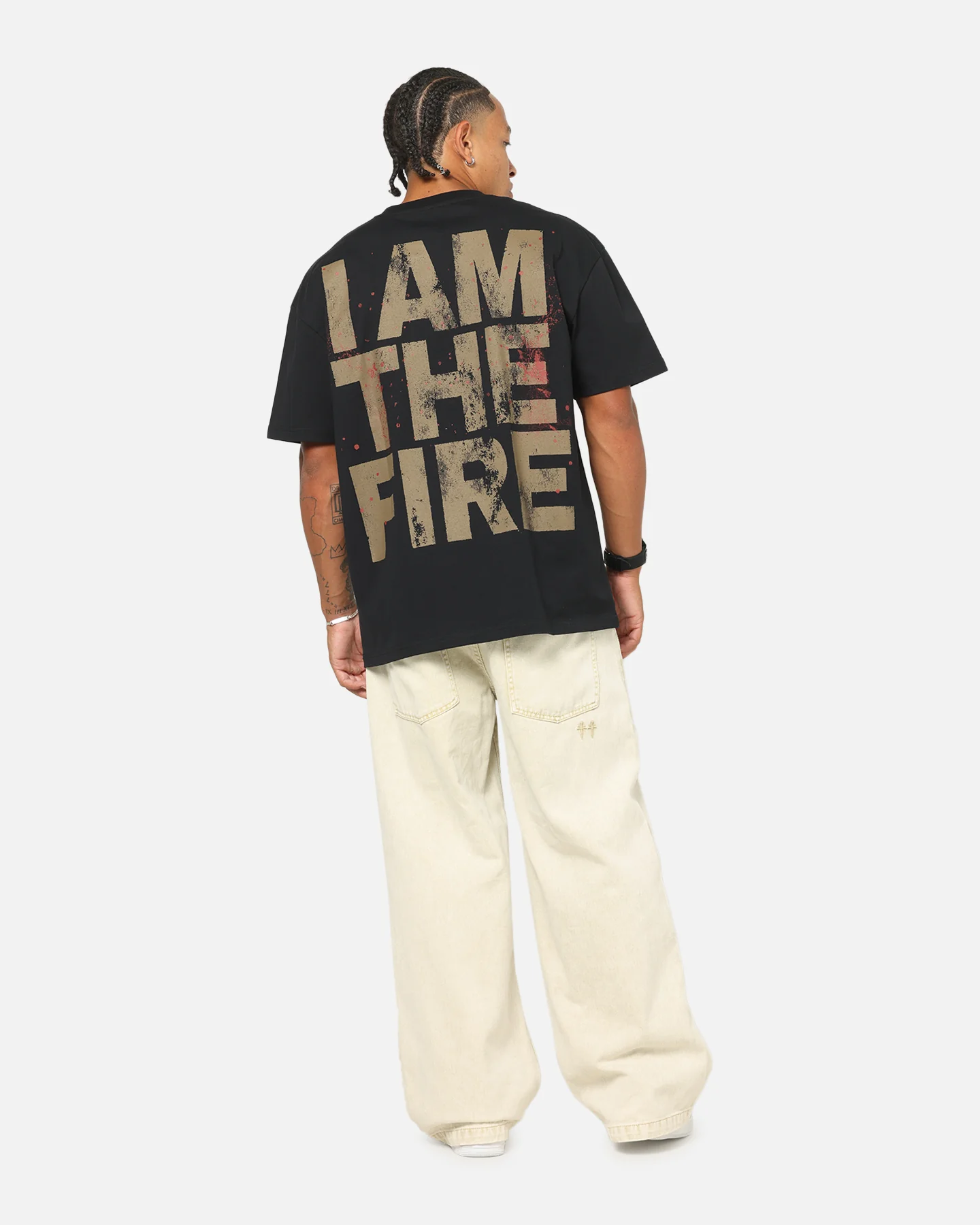 73Studio X Avatar Fire And Ask Heavy T-Shirt Black - Image 4