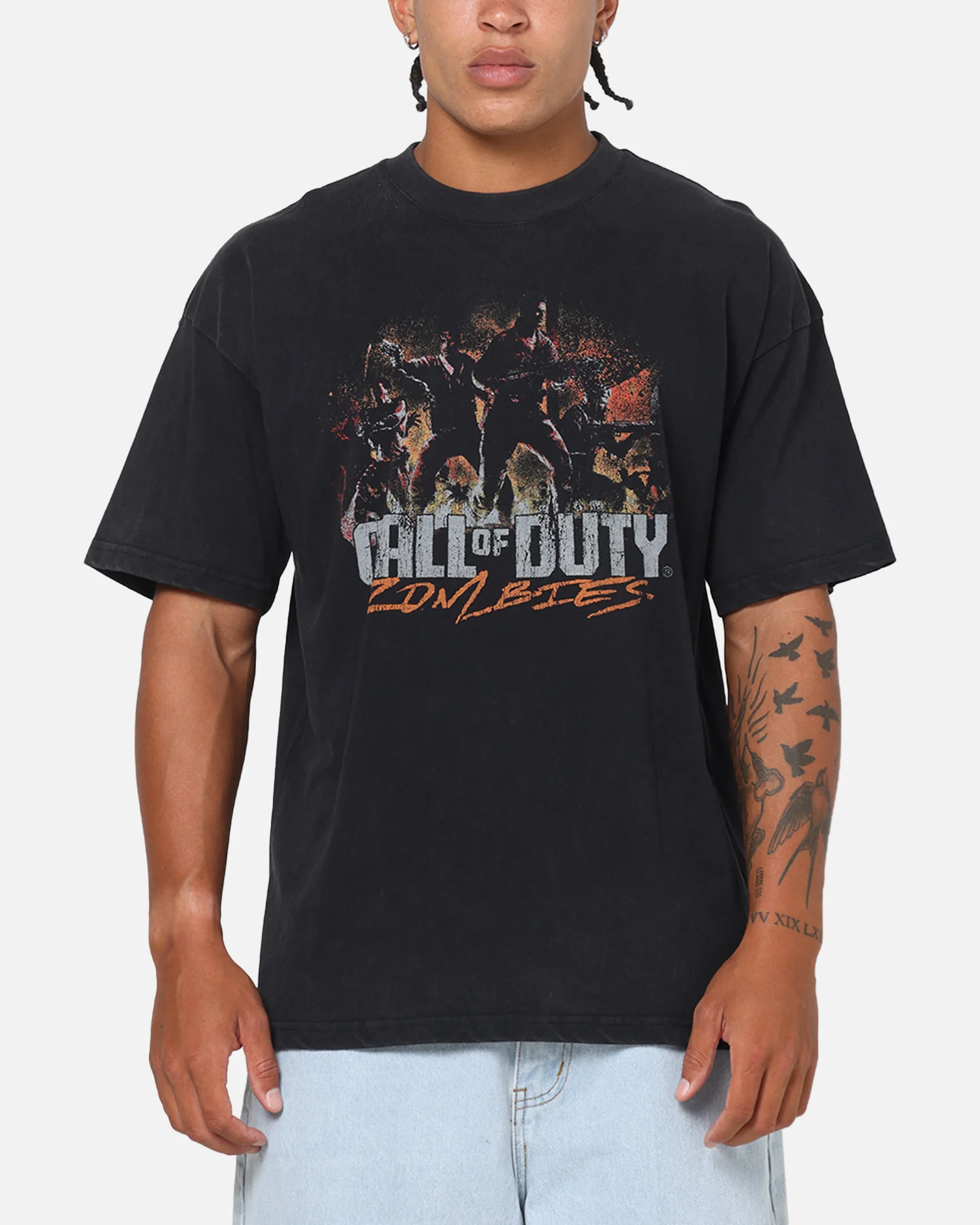 73Studio X Call Of Duty Zombies Classics T-Shirt Black Wash - Image 2