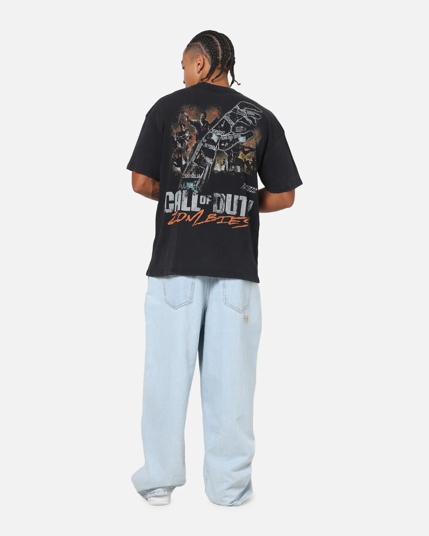 73Studio X Call Of Duty Zombies Classics T-Shirt Black Wash - Image 3