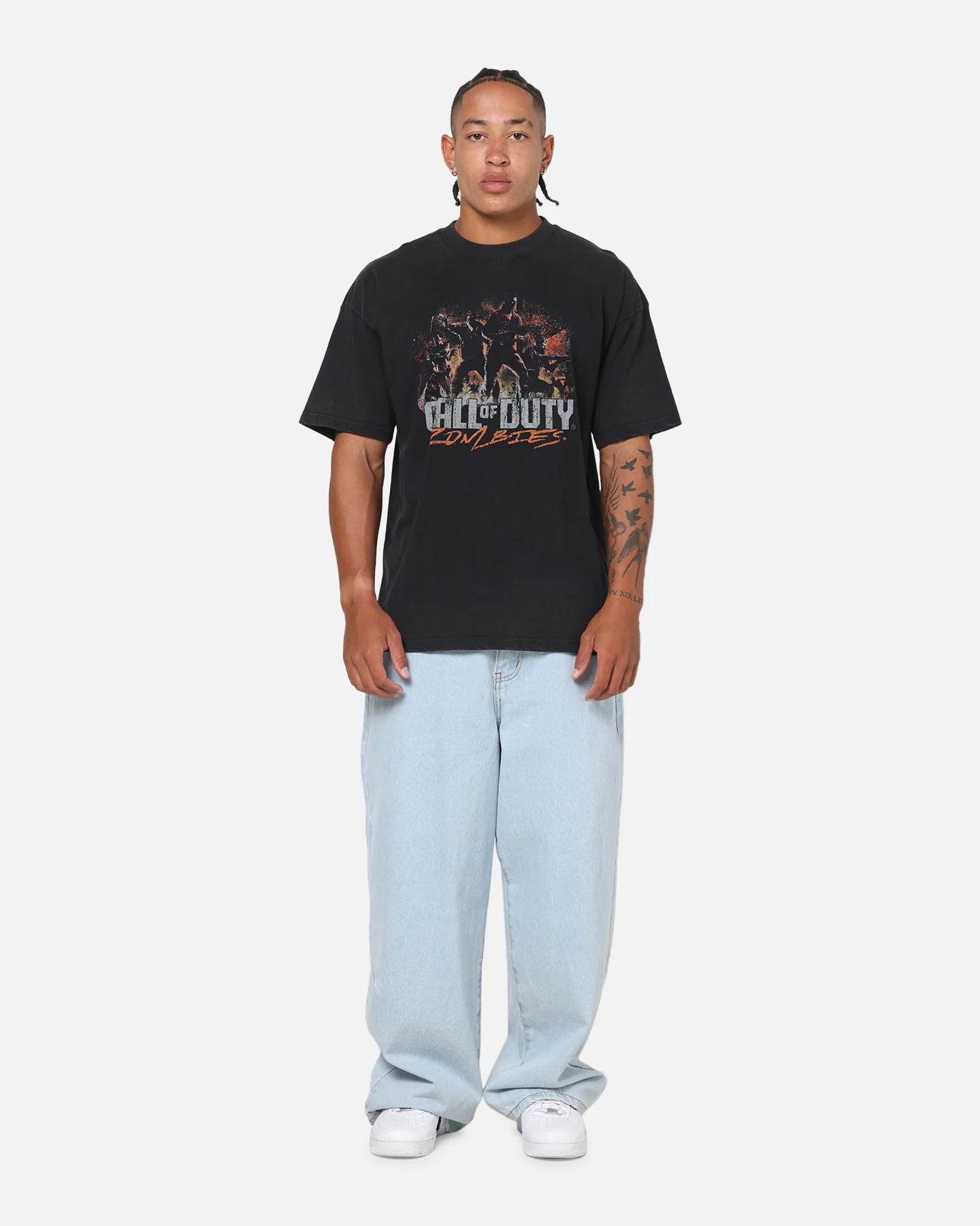 73Studio X Call Of Duty Zombies Classics T-Shirt Black Wash - Image 4