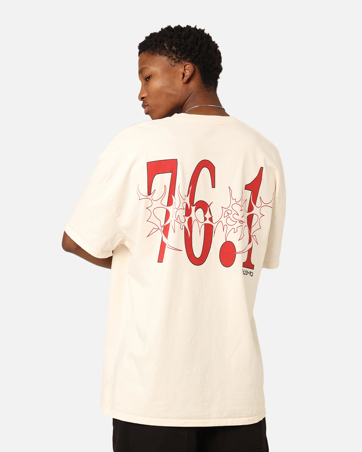 73Studio X Chainsaw Man Power Heavyweight T-Shirt Off White - Image 2
