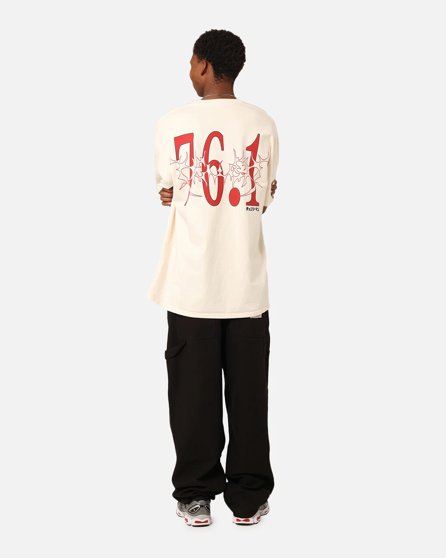 73Studio X Chainsaw Man Power Heavyweight T-Shirt Off White - Image 8