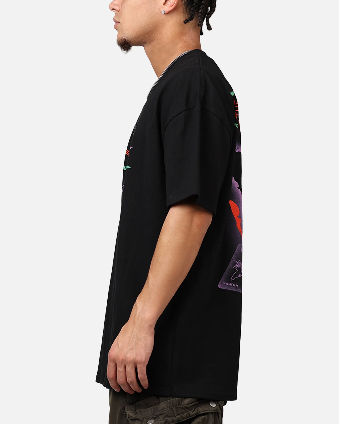 73Studio X DC Batman The Joker Scars Heavyweight T-Shirt Black - Image 5