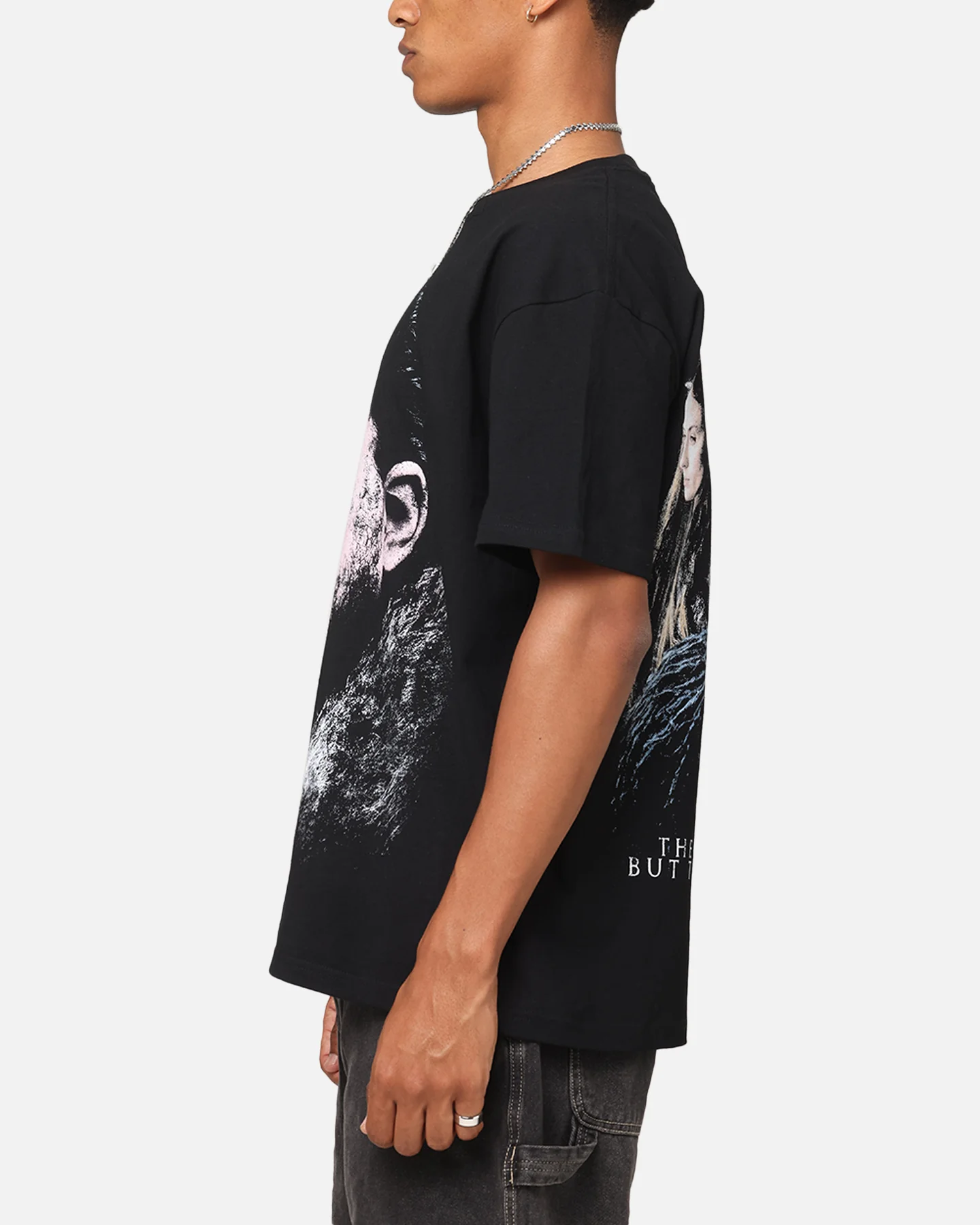 73Studio X Game Of Thrones Jon Snow Vintage T-Shirt Black Acidwash - Image 6