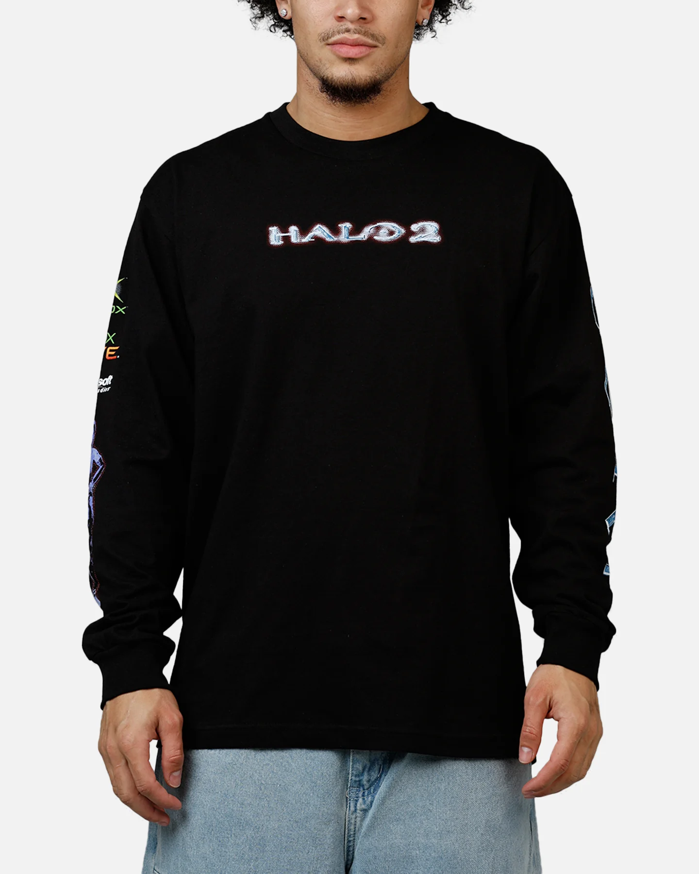 73Studio X Halo Halo 2 Spartan 117 Long Sleeve T-Shirt Black - Image 2