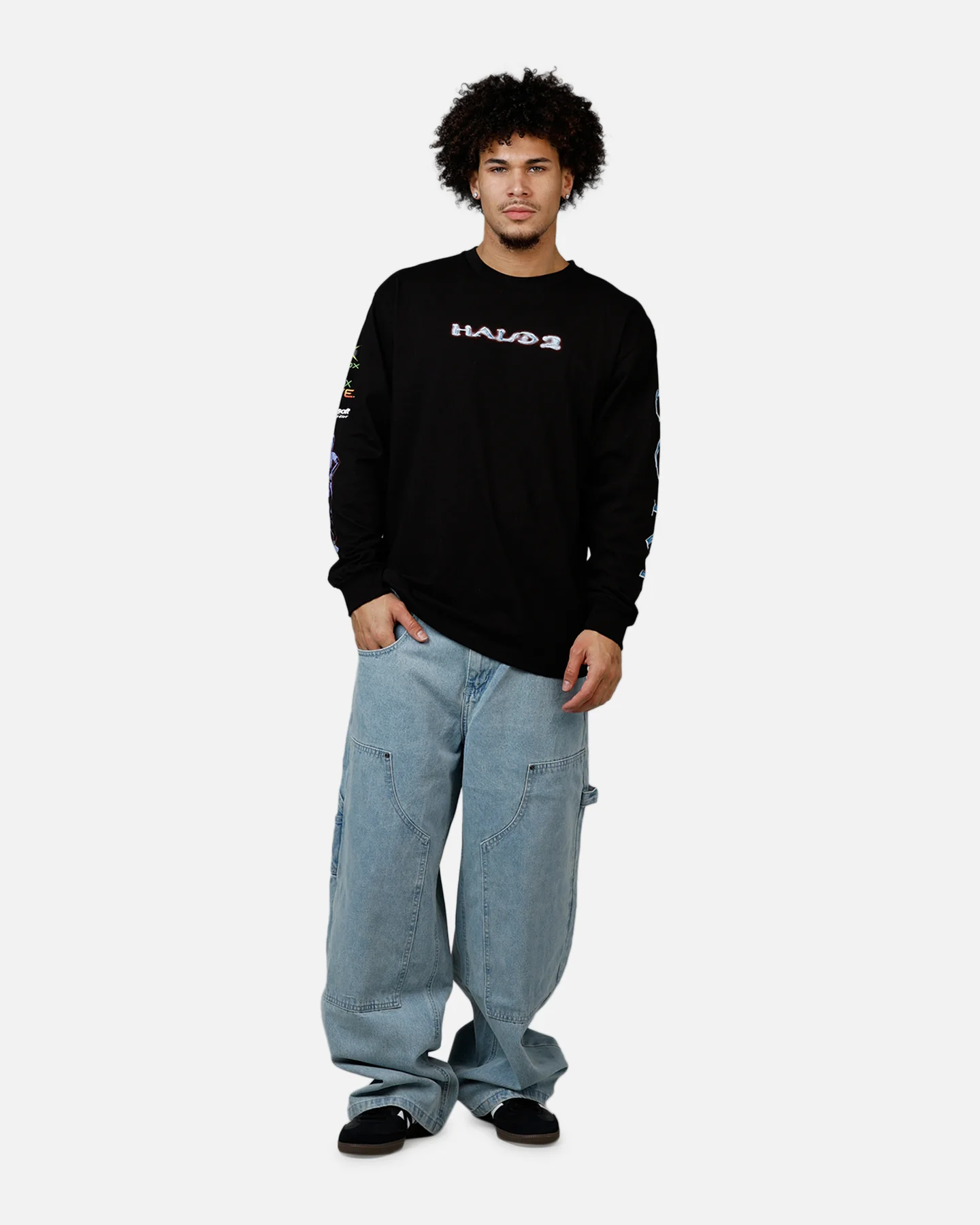 73Studio X Halo Halo 2 Spartan 117 Long Sleeve T-Shirt Black - Image 3