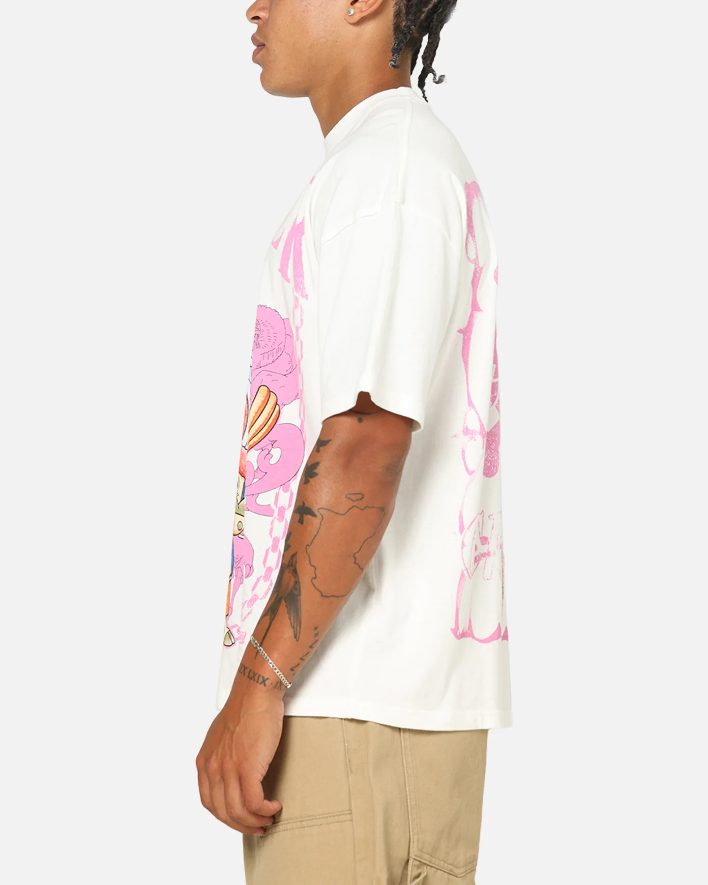 73Studio X One Piece Chopper Vintage T-Shirt Off White - Image 6